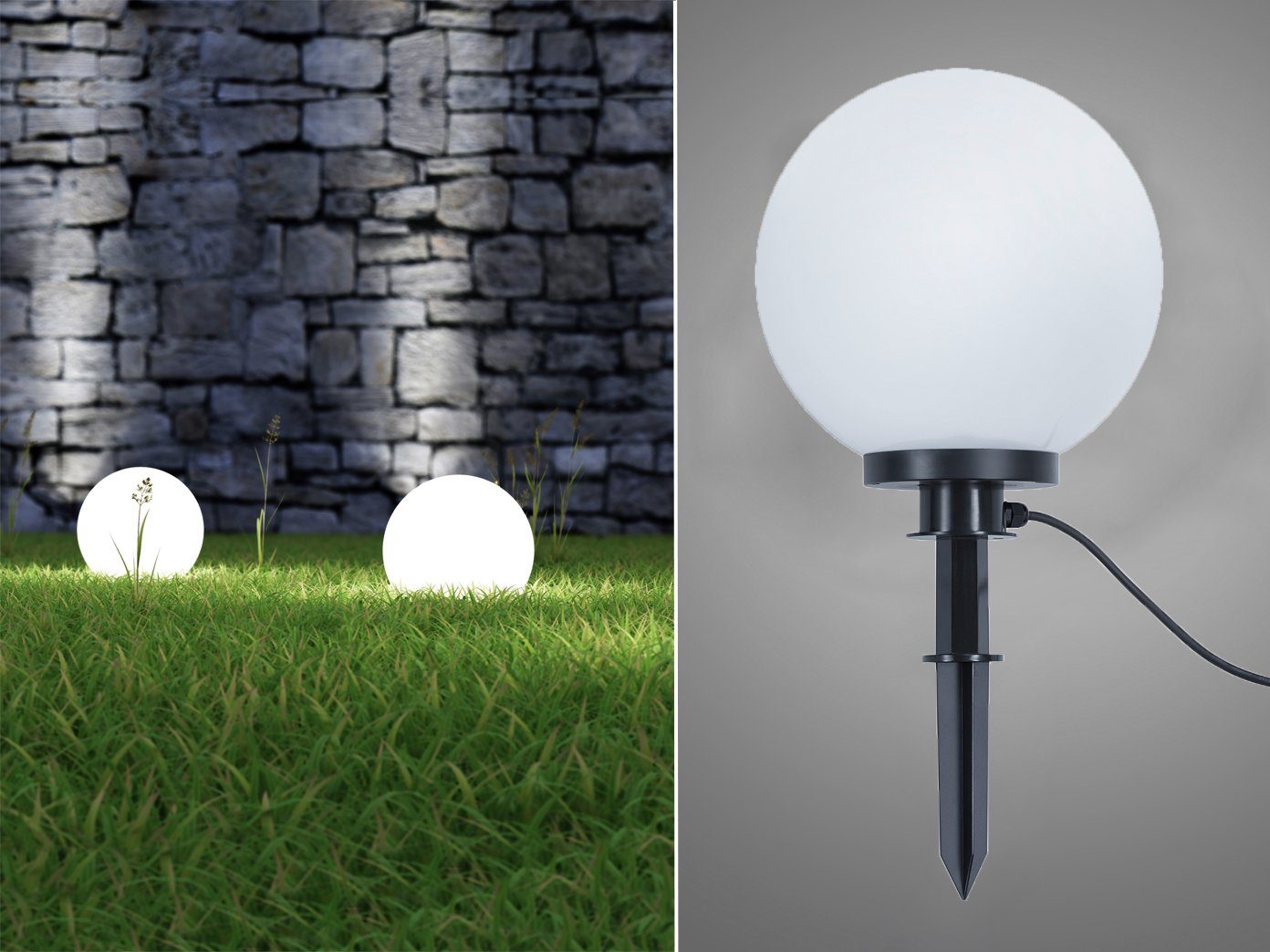 Reality Leuchten Kugelleuchte, LED wechselbar, Warmweiß, günstig online kaufen