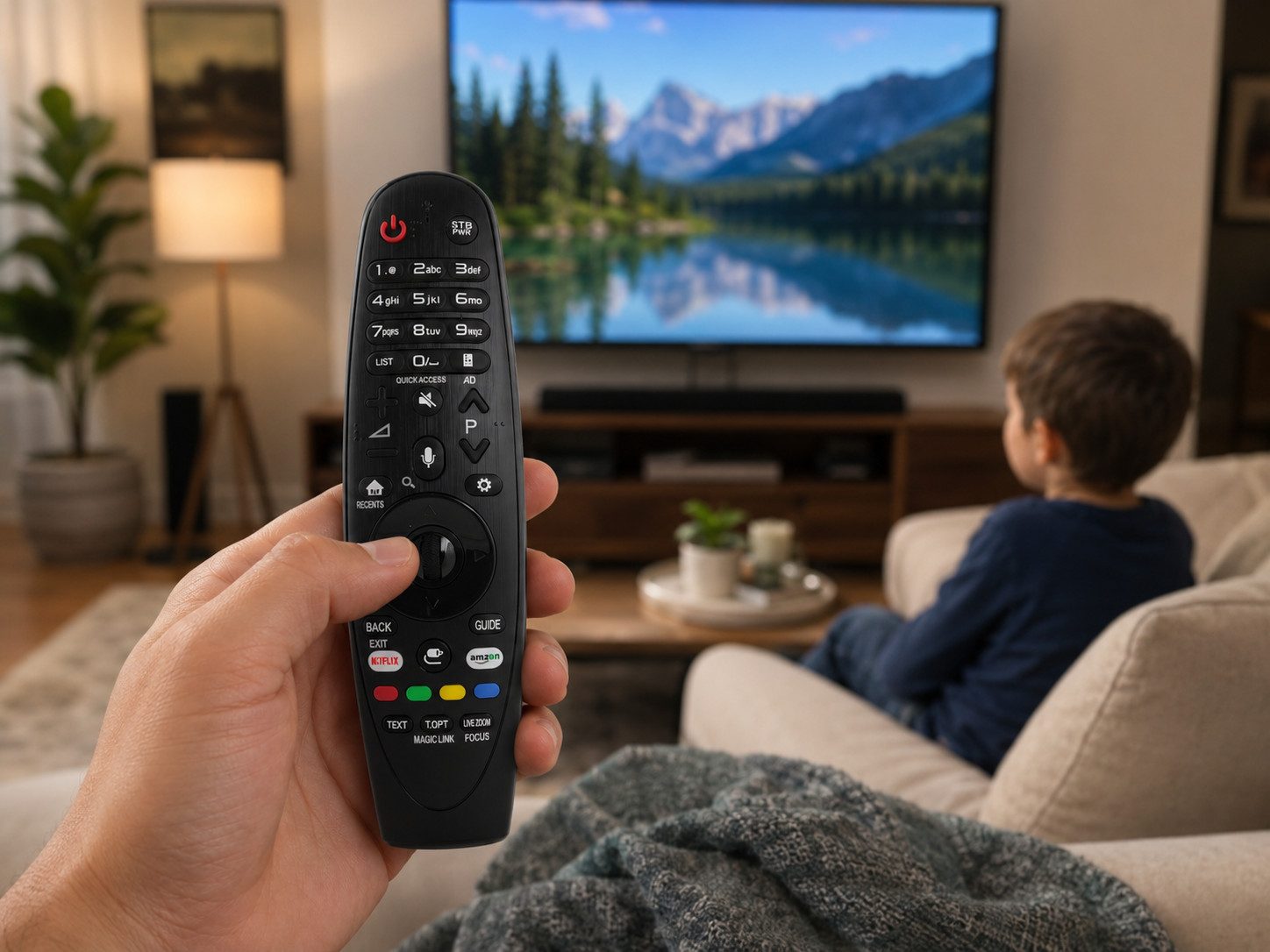 azurano Ersatz für LG AN-MR650A (EU), AKB75075301 Universal-Smart-TV-Fernbedienung