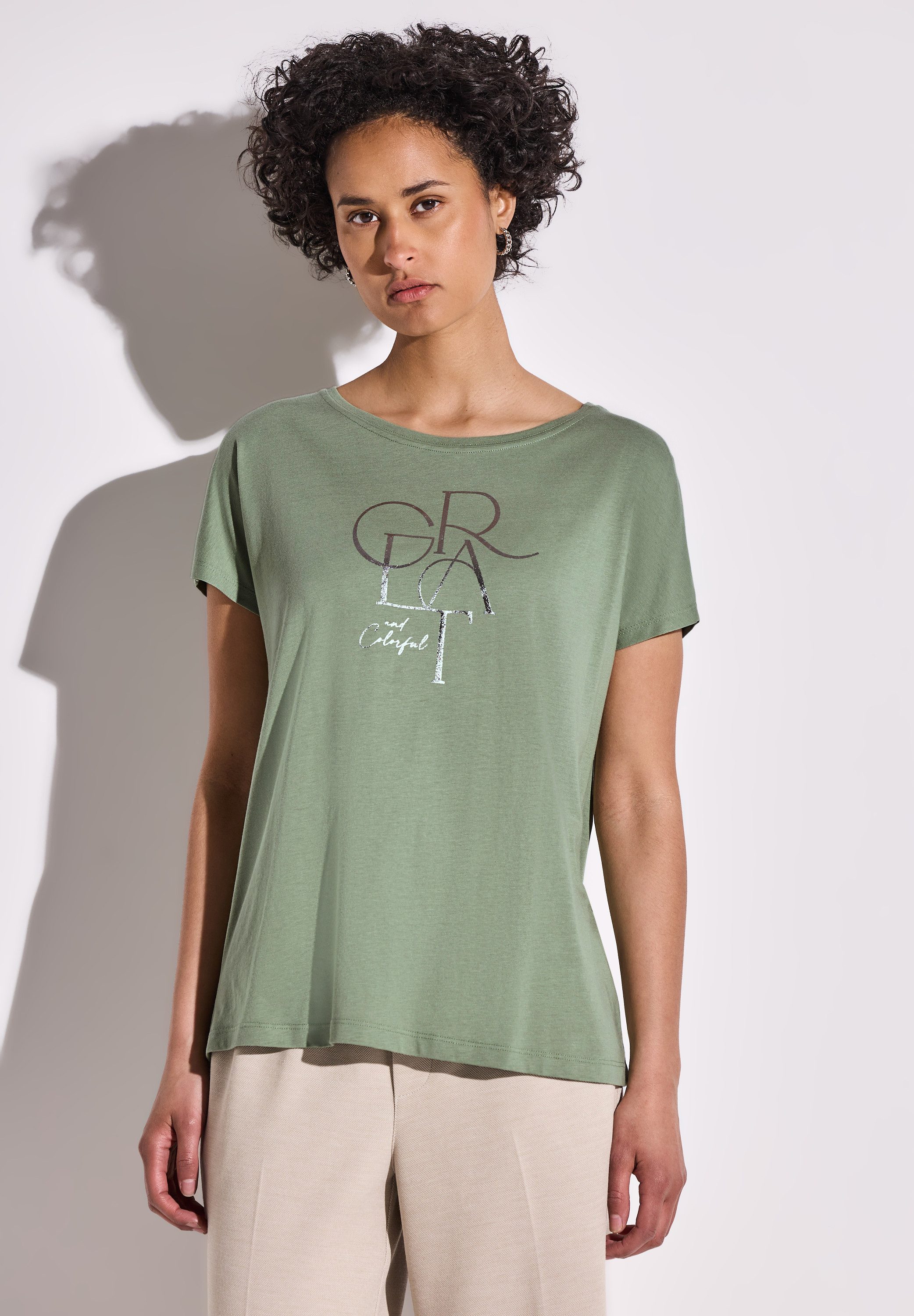 STREET ONE T-Shirt im soften Baumwoll-Mix