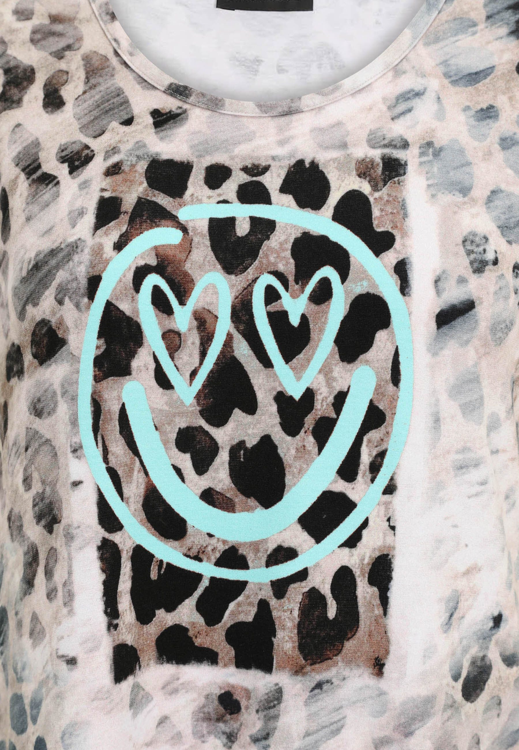 Doris Streich Rundhalsshirt (1-tlg) mit Leo-Muster