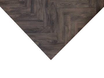 Primaflor-Ideen in Textil Vinylboden PVC TURVO - Eiche dunkel Fischgrätdekor, Starke Nutzschicht