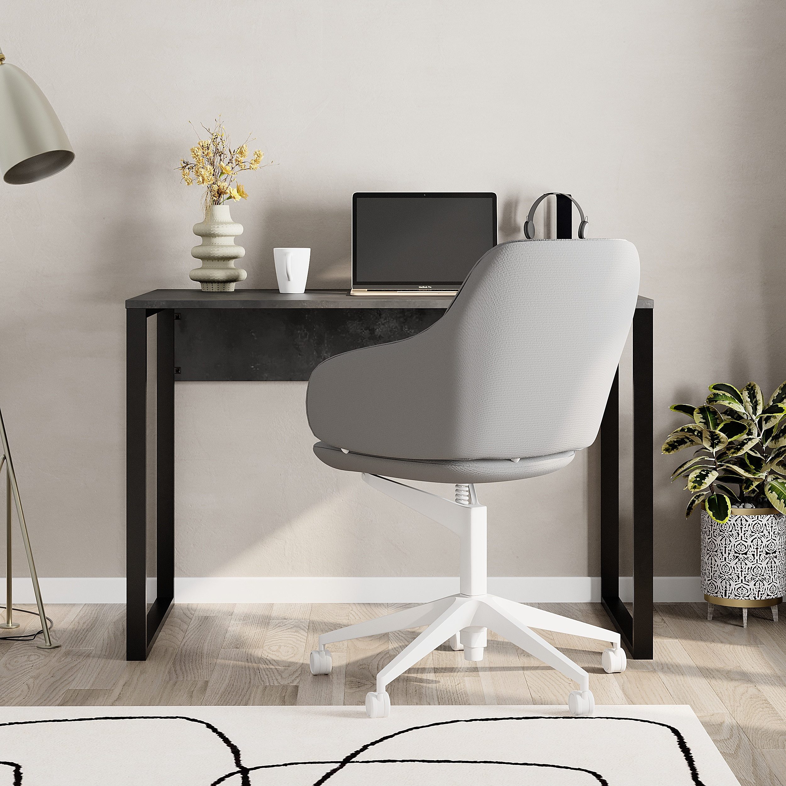 Decortie Arbeitstisch Inna (1 tisch), Modern Arbeitstisch,60 x 75 x 110 cm