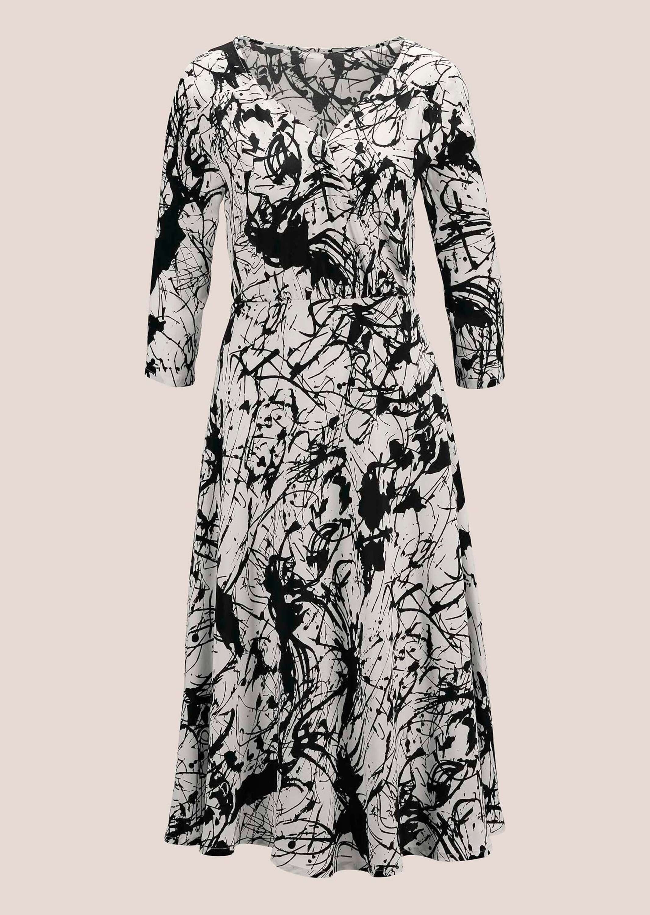 Maxikleid Kleid mit Unikat-Druck