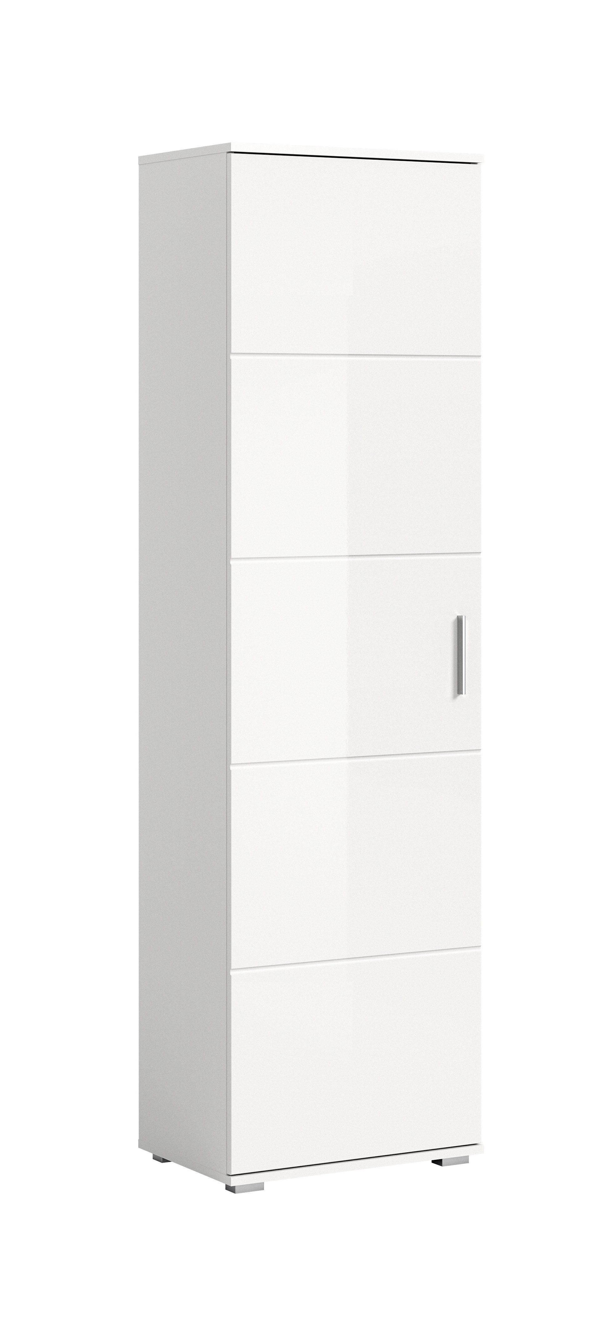 furnling Garderobenschrank Prieto viel Stauraum, 1 Kleiderstange, 3 Fächer, Flurschrank, Breite 55 cm