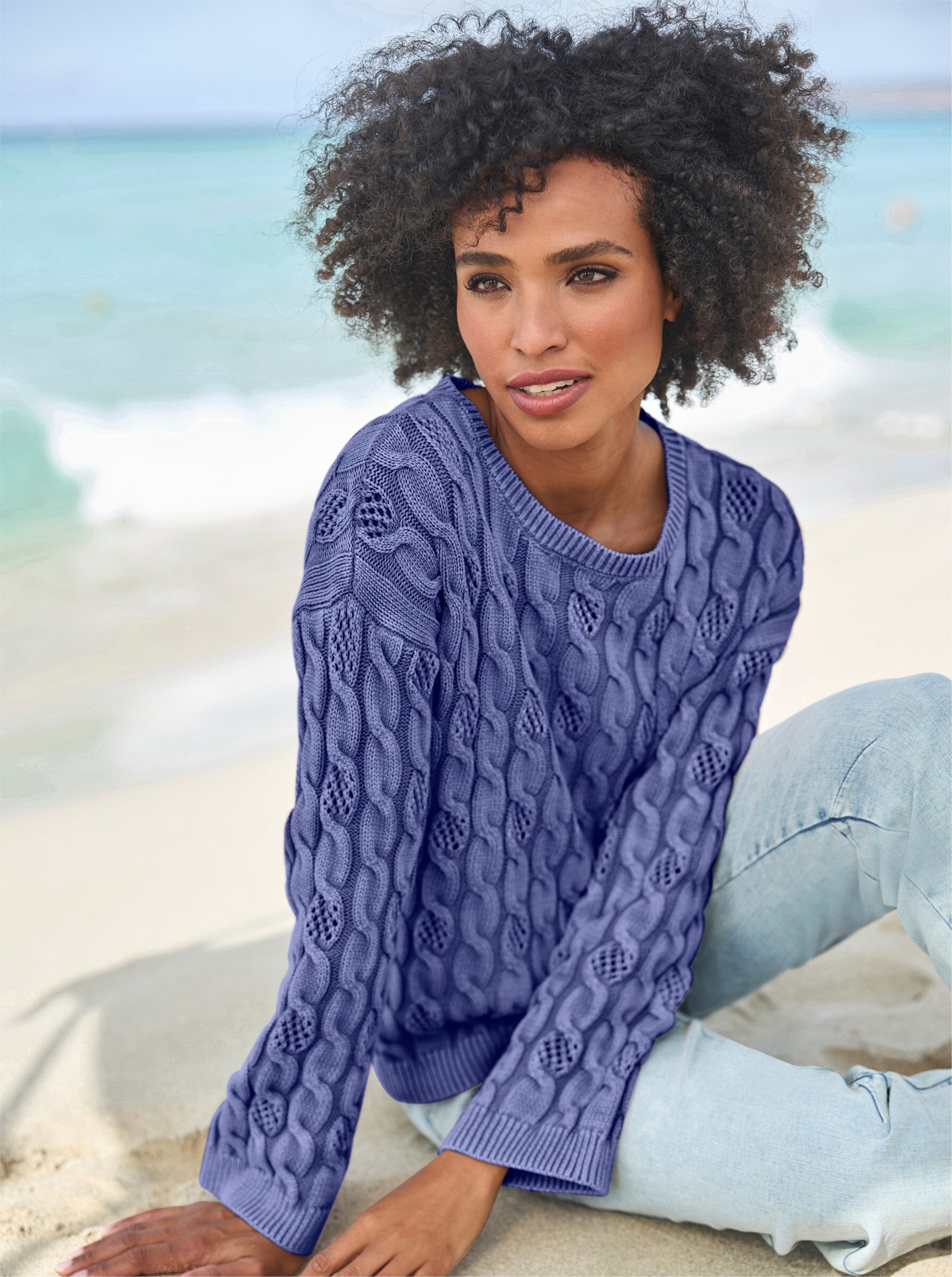 heine Strickpullover Rundhalspullover .