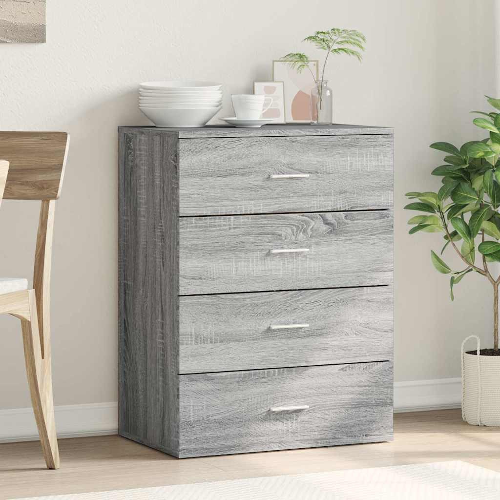vidaXL Sideboard Sideboard Grau Sonoma 60x39x80 günstig online kaufen