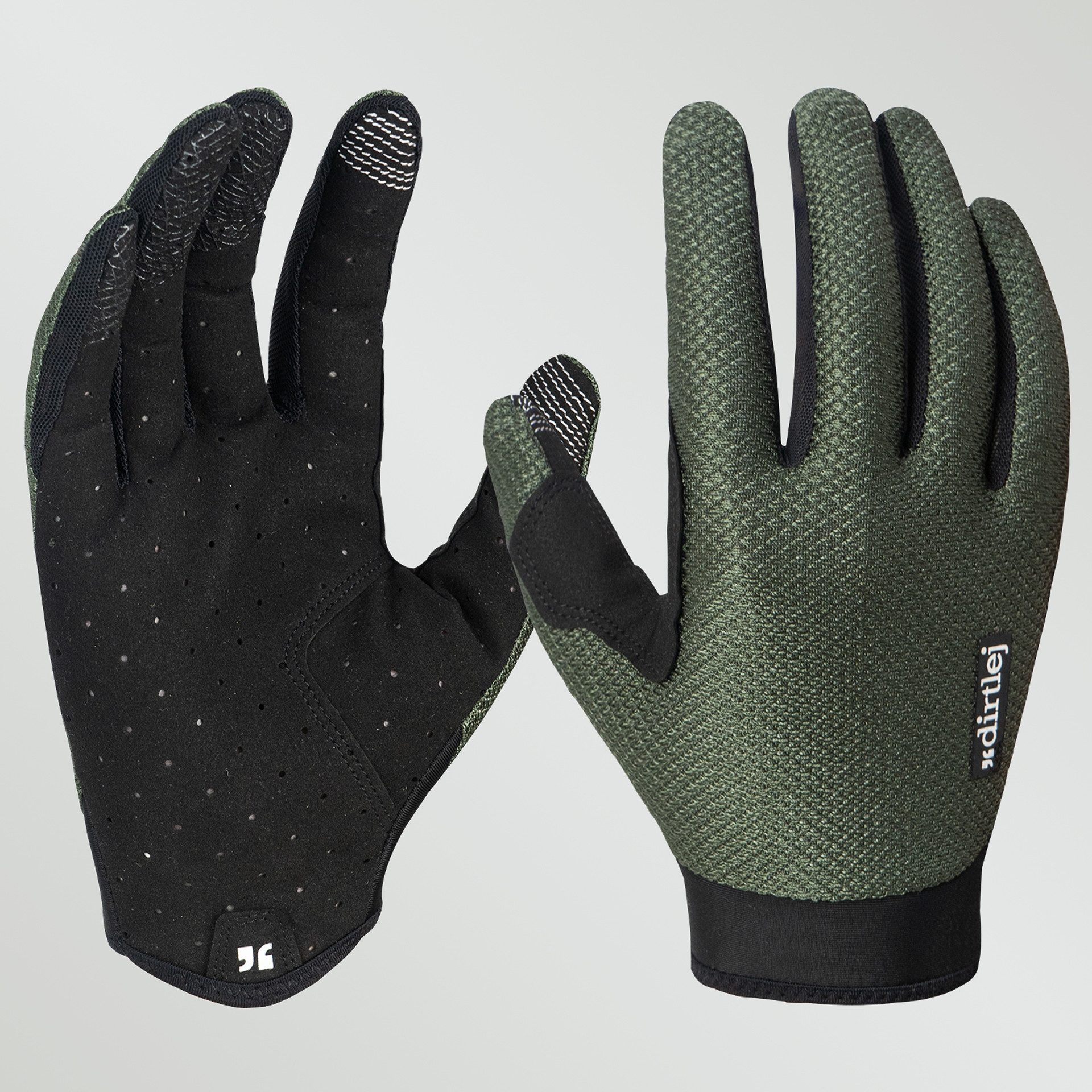 Dirtlej Fahrradhandschuhe MTB gloves dark moss