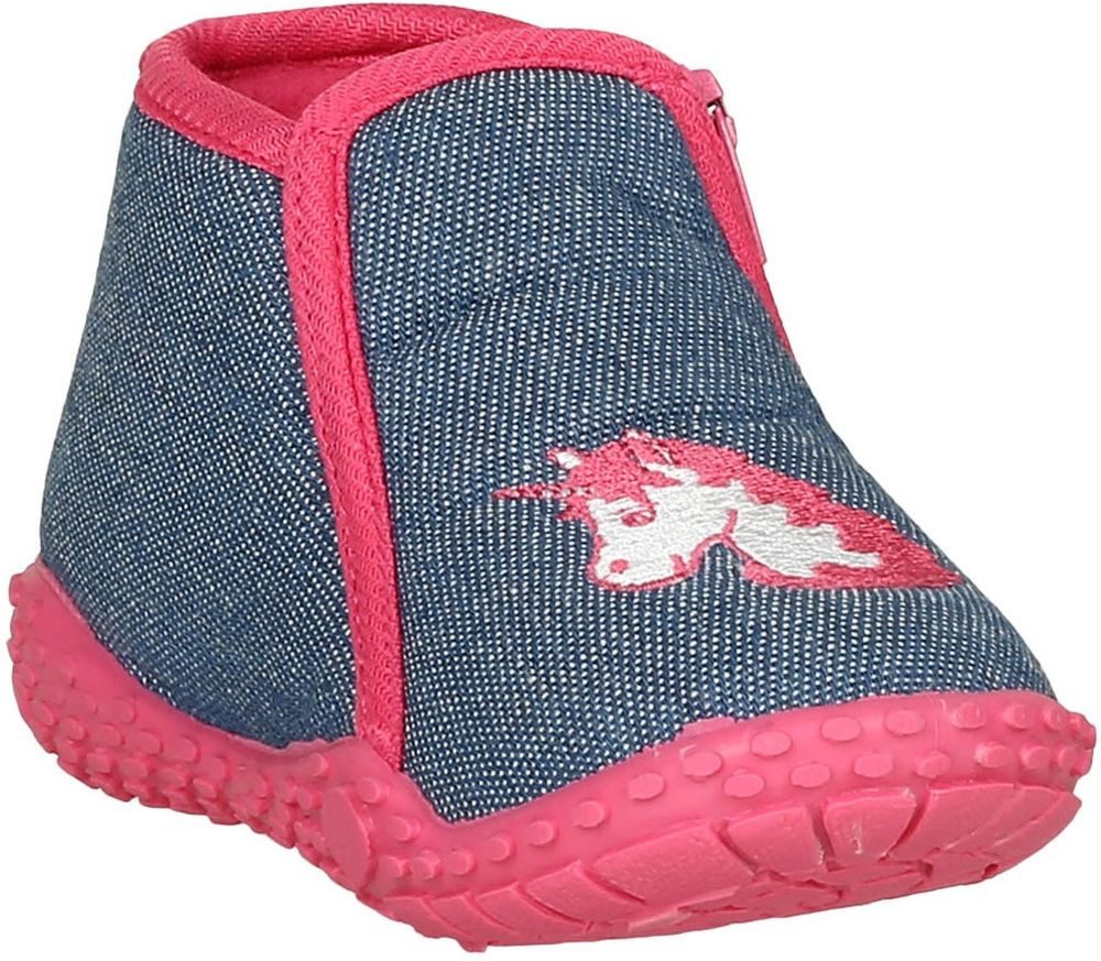 Playshoes Hausschuhe Einhorn Hausschuh
