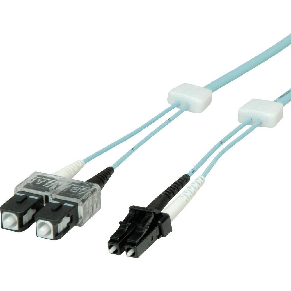 Easylan LSD32100010 Glasfaser LWL Anschlusskabel 1 m Türkis Glasfaserkabel