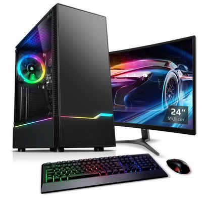 Kiebel Viper V Gaming-PC-Komplettsystem (24", AMD Ryzen 5 AMD Ryzen 5 5600G, Radeon Vega, WLAN)