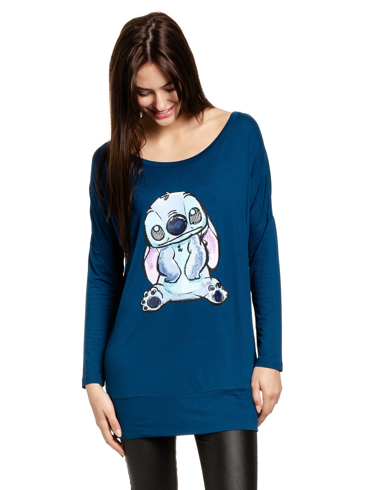 Disney Langarmshirt Lilo & Stitch Blue Stitch