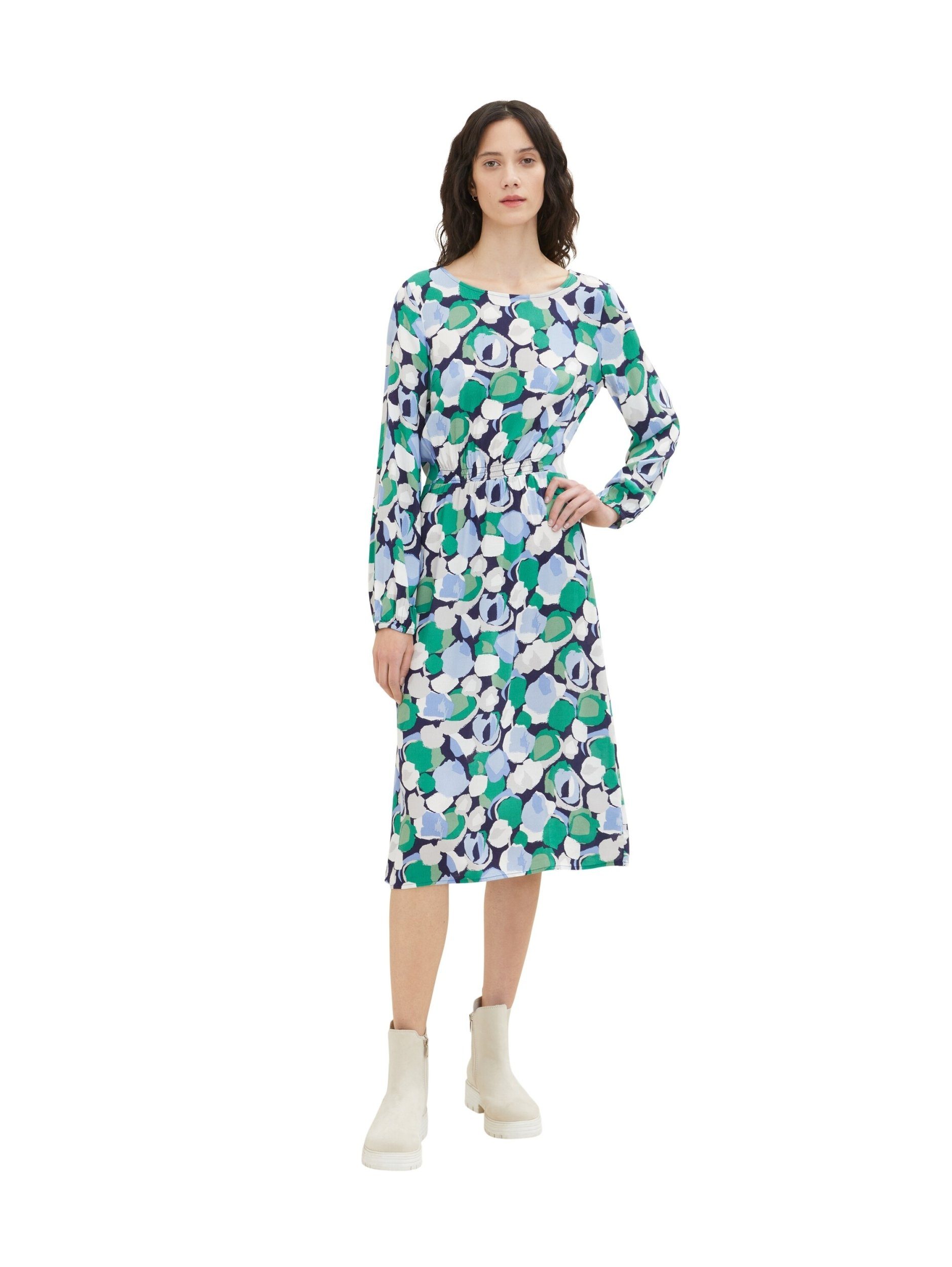 Strickpullover dress with smocking detail