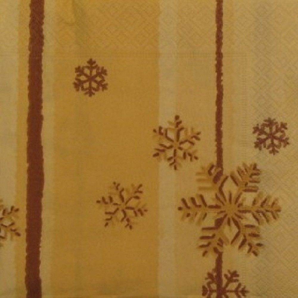 Paper+Design Papierserviette 20 LUNCH SERVIETTEN 33x33cm. EISKRISTALLE gelb