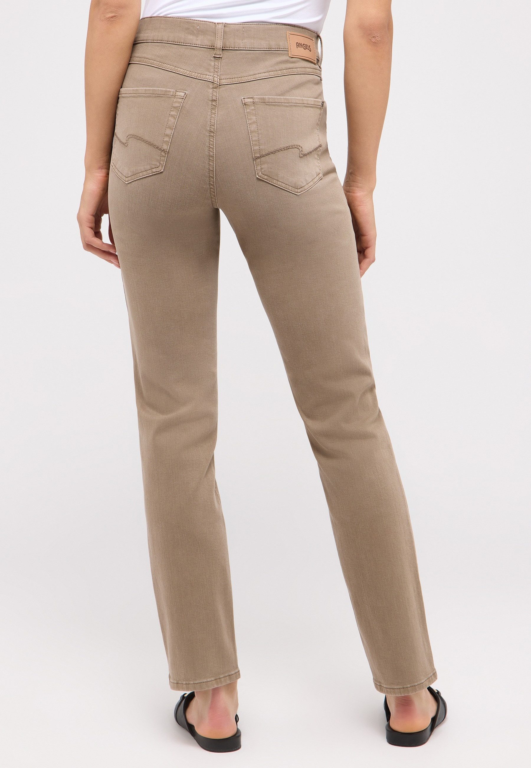ANGELS Straight-Jeans CICI Straight-Schnitt, Slim fit Passform, aus Baumwollmischung