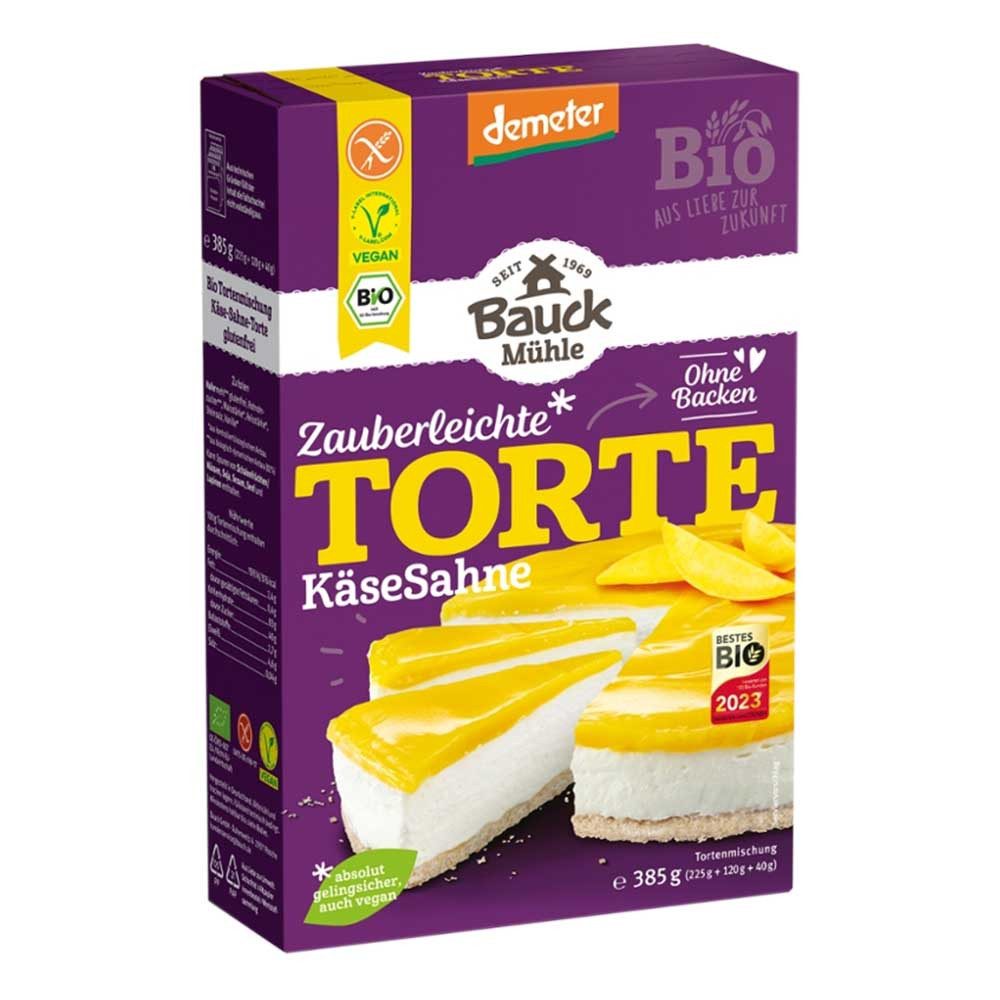 Bauck Mühle Backmischung Tortenmischung - KäseSahne 385g