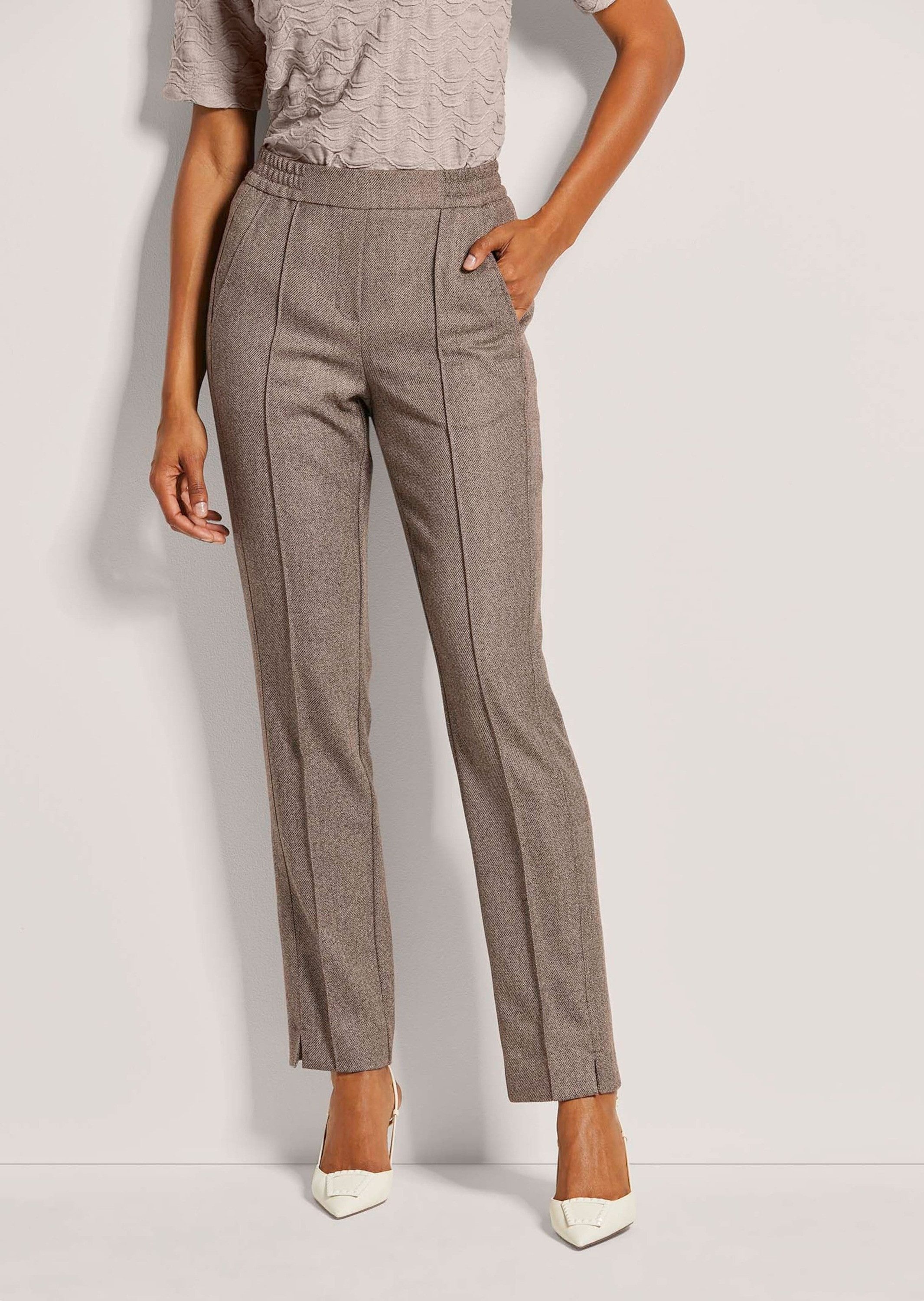 MADELEINE Stoffhose Businesshose mit modischer Biese und elastischem Bund günstig online kaufen