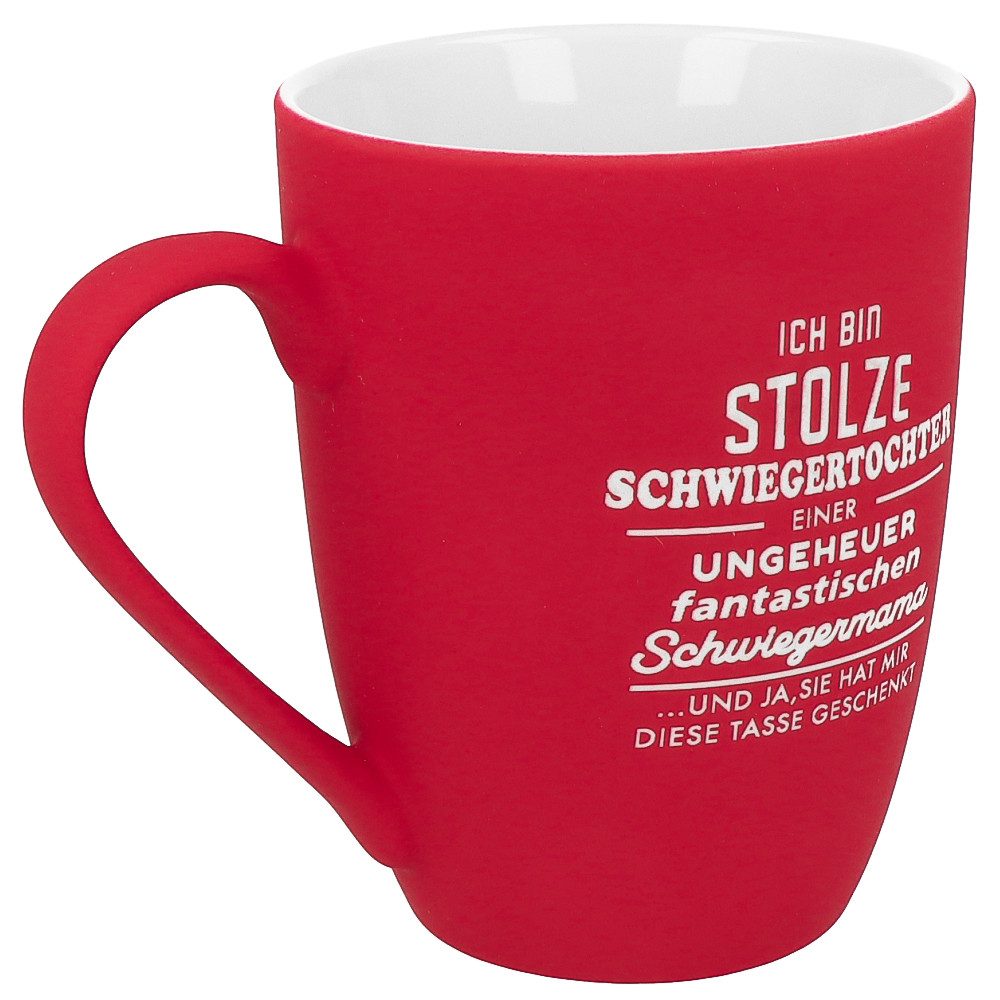 Spruchreif® Tasse SOFT-TOUCH-Tasse mit Gravur, Geschenk für die Schwiegereltern – Bild 4 von 4