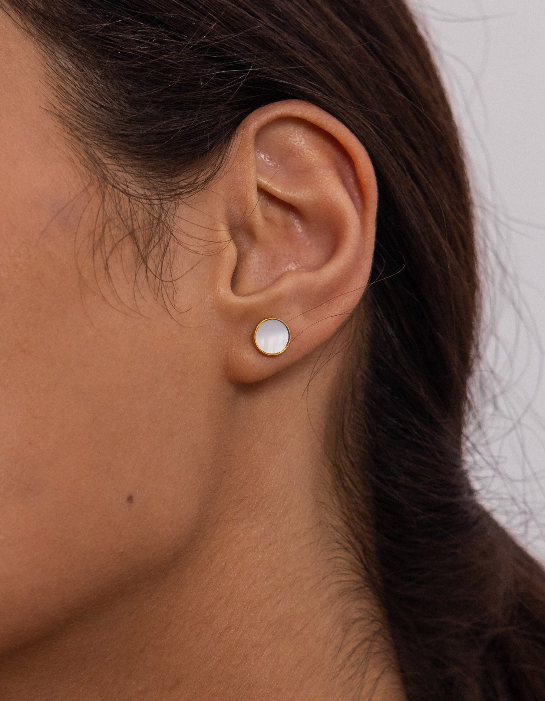 Purelei Paar Ohrstecker White Gloss (2-tlg) günstig online kaufen