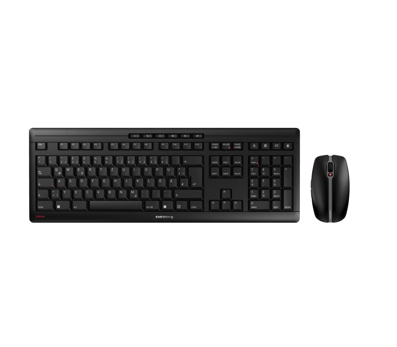 Cherry STREAM DESKTOP RECHARGE Tastatur- und Maus-Set, (Set)