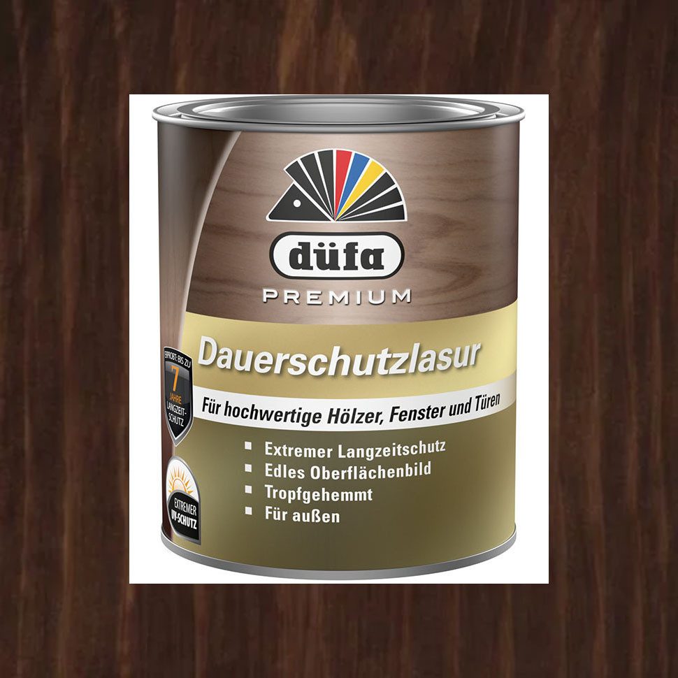 Thumbnail - düfa Holzschutzlasur Premium Dauerschutzlasur 750 ml Lasur Holz Schutzlasur, langzeit und extremer UV-Schutz