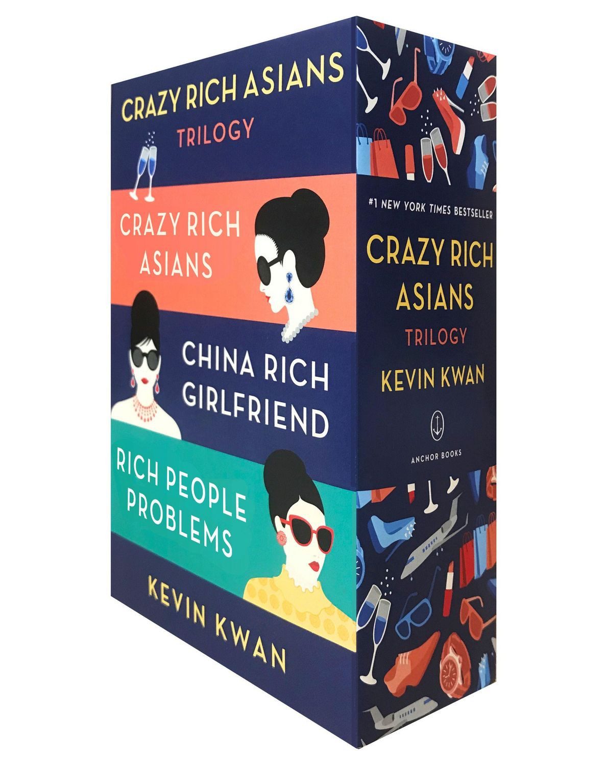 The Crazy Rich Asians Trilogy Box Set The Crazy Rich Asians / China Ri / Kevin Kwan, The Crazy Rich Asians / China Rich Girlfriend / Rich People Problems
