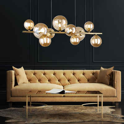Elegante LED Deckenlampe Pendelleuchte Blütenform Kugel Ø 40 cm Wohnraum Lounge 