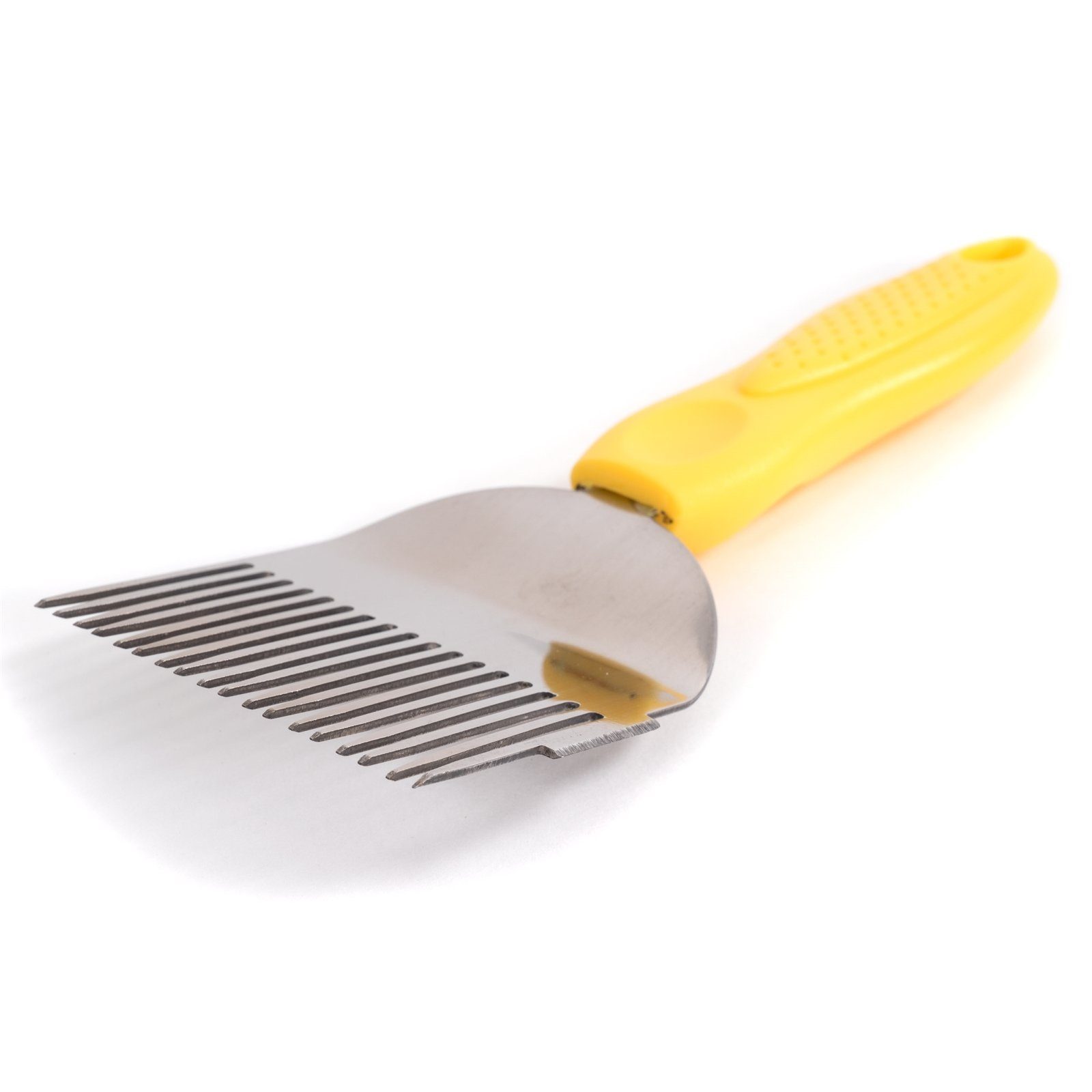 Bienenbeute Entdeckelungsgabel BEEComb, 20 cm, gerade Nadeln, seitliches Messer