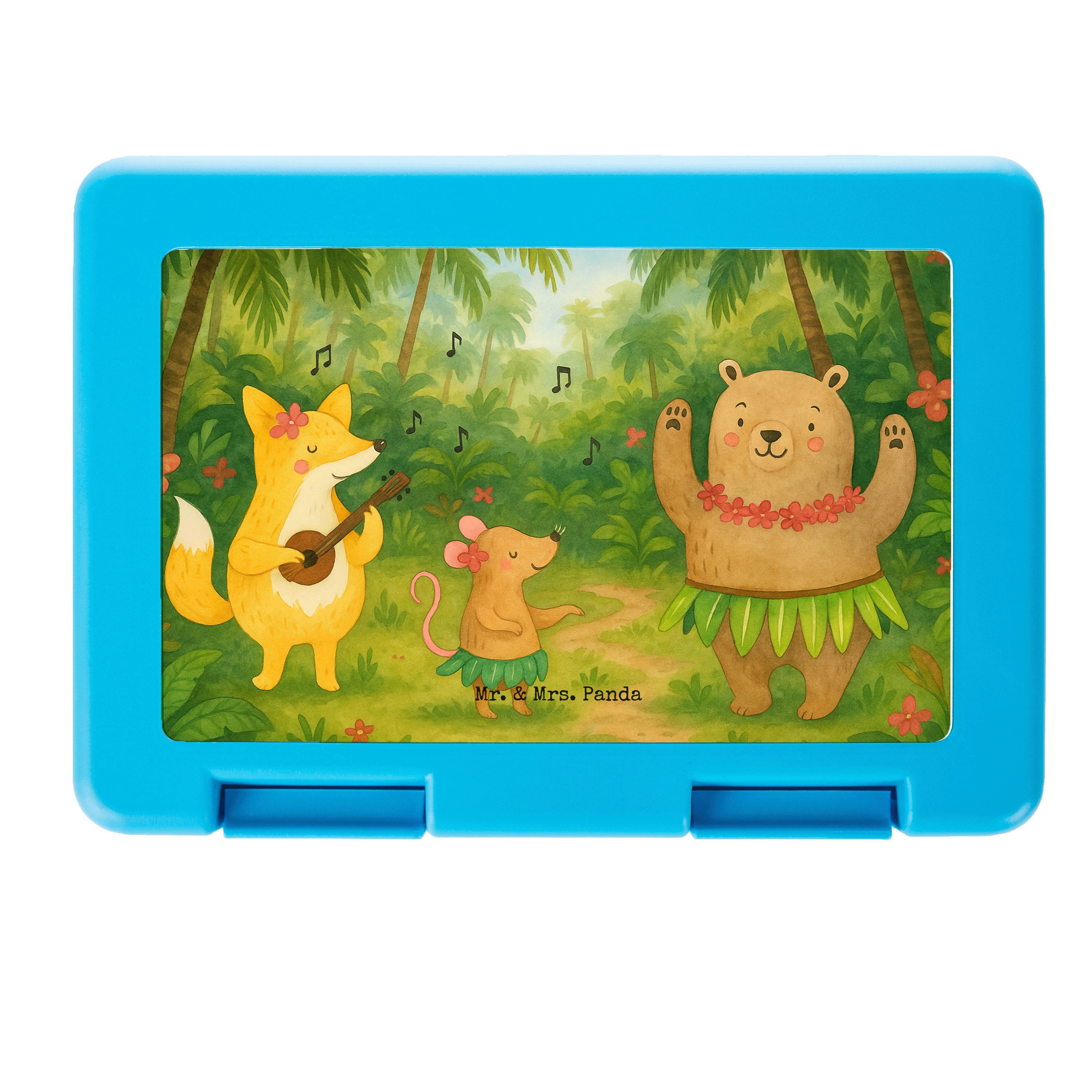 Mr. & Mrs. Panda Butterdose Waldtiere Aloha Design, Frischhaltedose, Weiß, Wald, Vorratsbehälter, Premium Kunststoff, (Packung), Frischhaltedose Hase Jausendose
