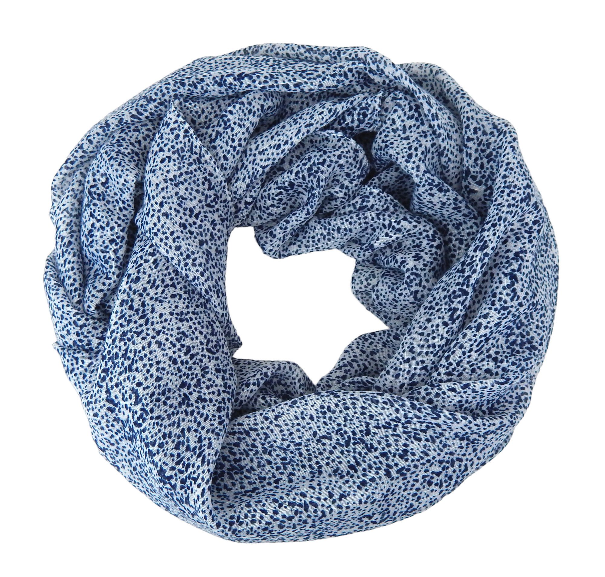 Ella Jonte Loop, leichter Rundschal in 2 Farben orange oder blau offwhite günstig online kaufen