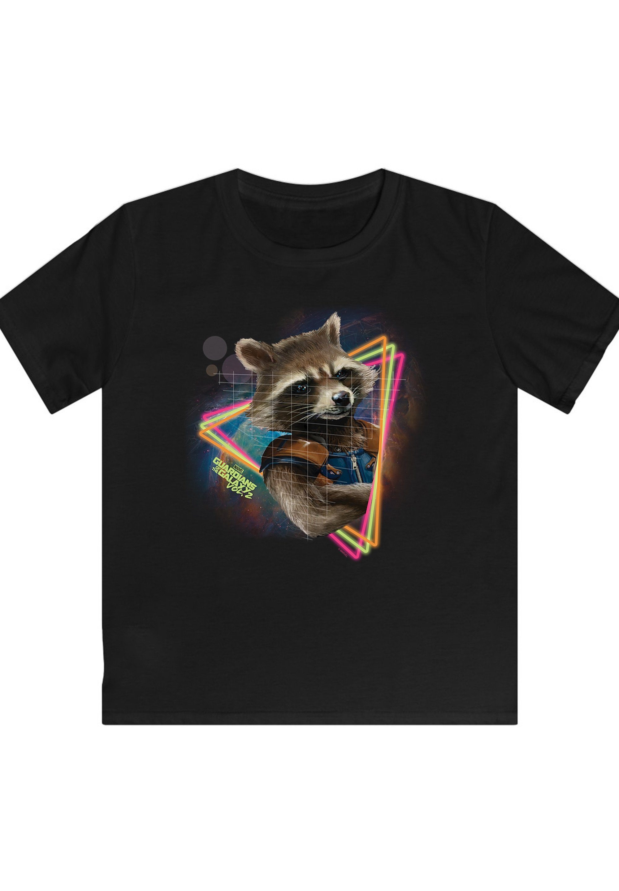 Marvel F4NT4STIC Guardians Guardians Galaxy of Neon the Marvel Rocket the Print, of T-Shirt Galaxy