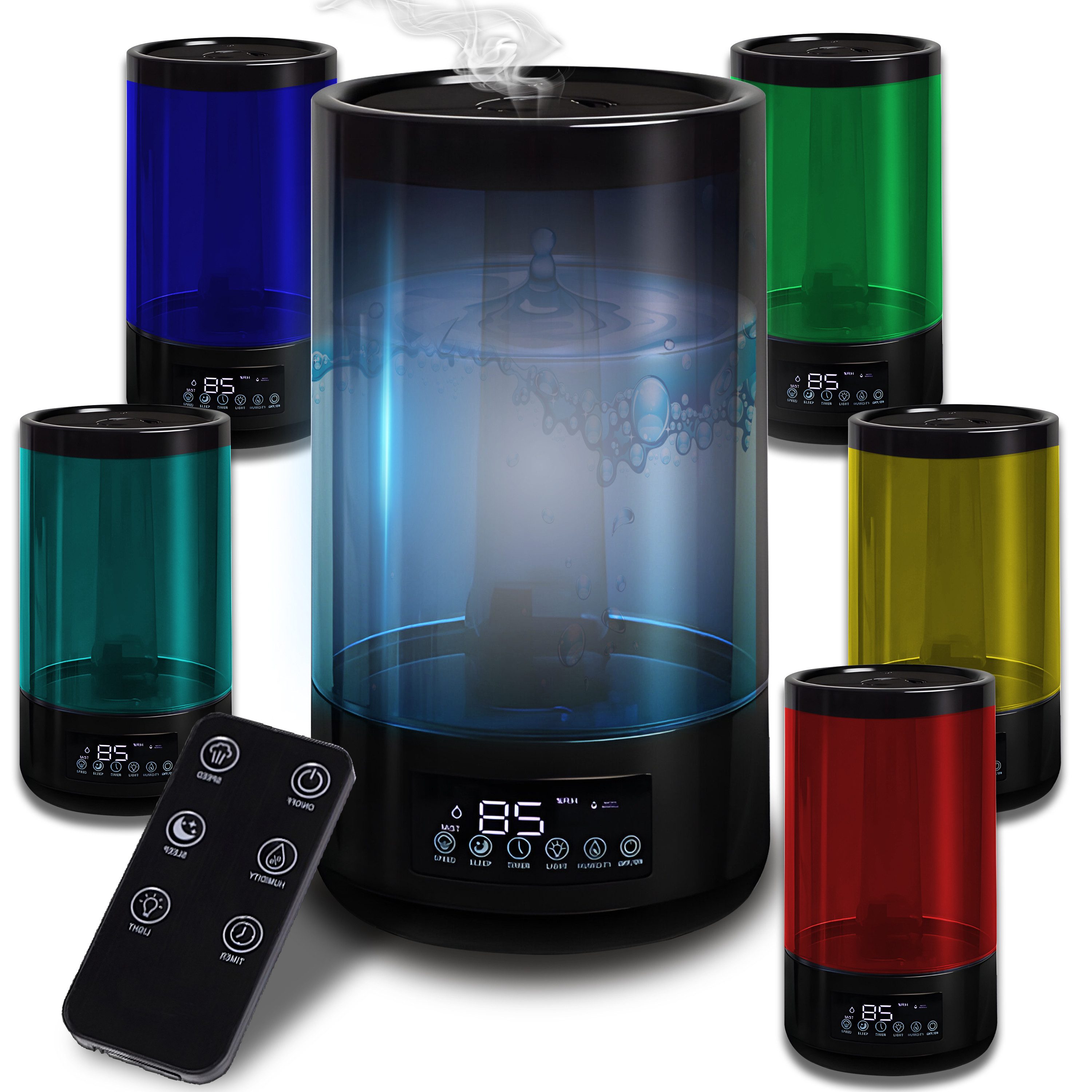 Retoo Luftbefeuchter USB Ultraschall Luftbefeuchter Duftöl Humidifier Aroma Diffuser 4.3 L, 4,50 l Wassertank, Eine Aromatherapie-Funktion