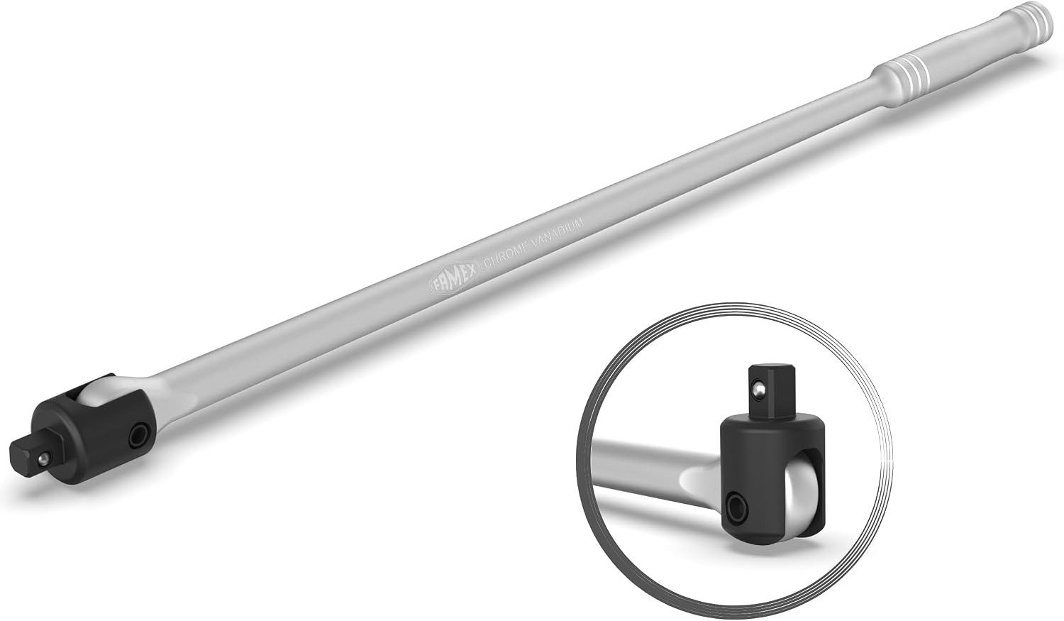 FAMEX Drehmomentschlüssel 10672 Spezial Gelenk-Drehgriff extra lang - 60cm, bis ca. 760 Nm von FAMEX