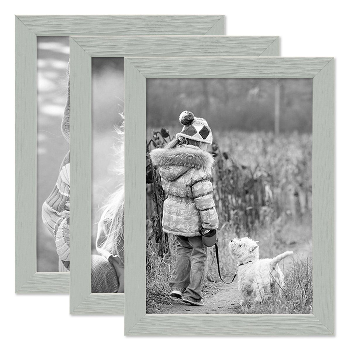 PHOTOLINI Bilderrahmen 3er Set Massivholz-Rahmen - günstig online kaufen