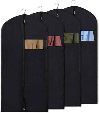 Mrichbez Kleidersack Kleidersack für die Aufbewahrung, Atmungsaktiver (1 St., Kleidersäcke Lang für den Kleider Mäntel Abendkleider, 4 Stück) Stoff 60 x 80/100/120/140cm