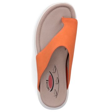 Gabor Gabor Rollingsoft Damen Pantolette orange Pantolette