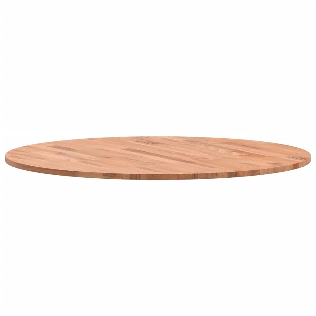 furnicato Tischplatte Ø80x1,5 cm Buche Rund Massivholz