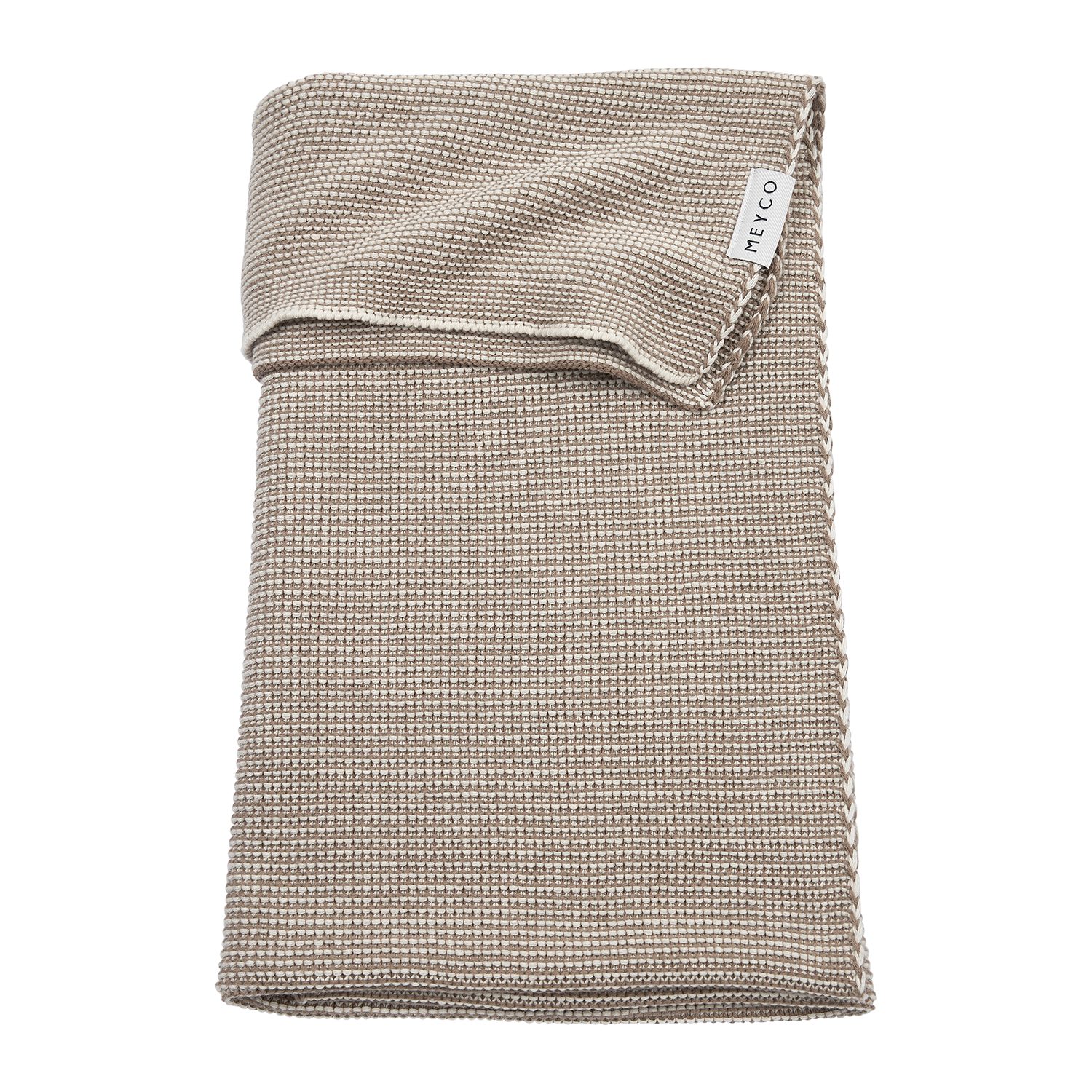Babydecke Dark taupe/Natural, Meyco Baby, 75x100cm