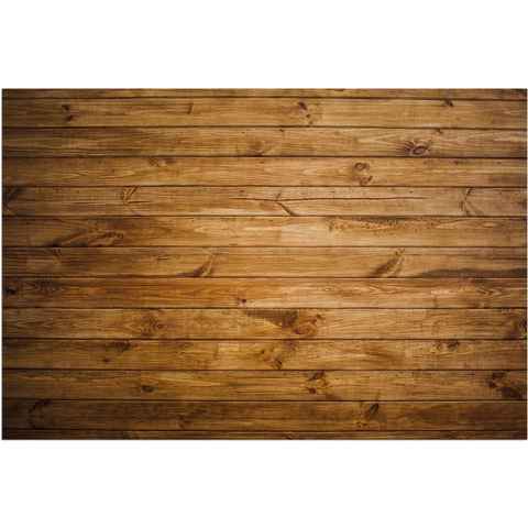 Fußmatte Türmatte Landhaus Holz braun in 40x60 cm als Fussabtreter, matches21 HOME & HOBBY, rechteckig, Höhe: 5 mm, Rutschfester Türvorleger für innen als waschbare Schmutzfangmatte