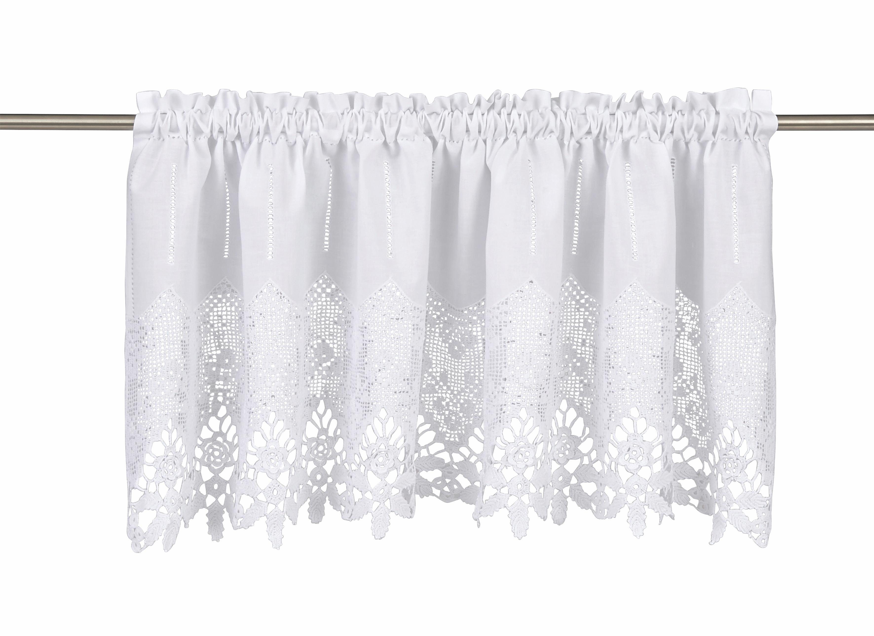 HOSSNER - ART OF HOME DECO Querbehang Staffelsee (1 St), Stangendurchzug, halbtransparent