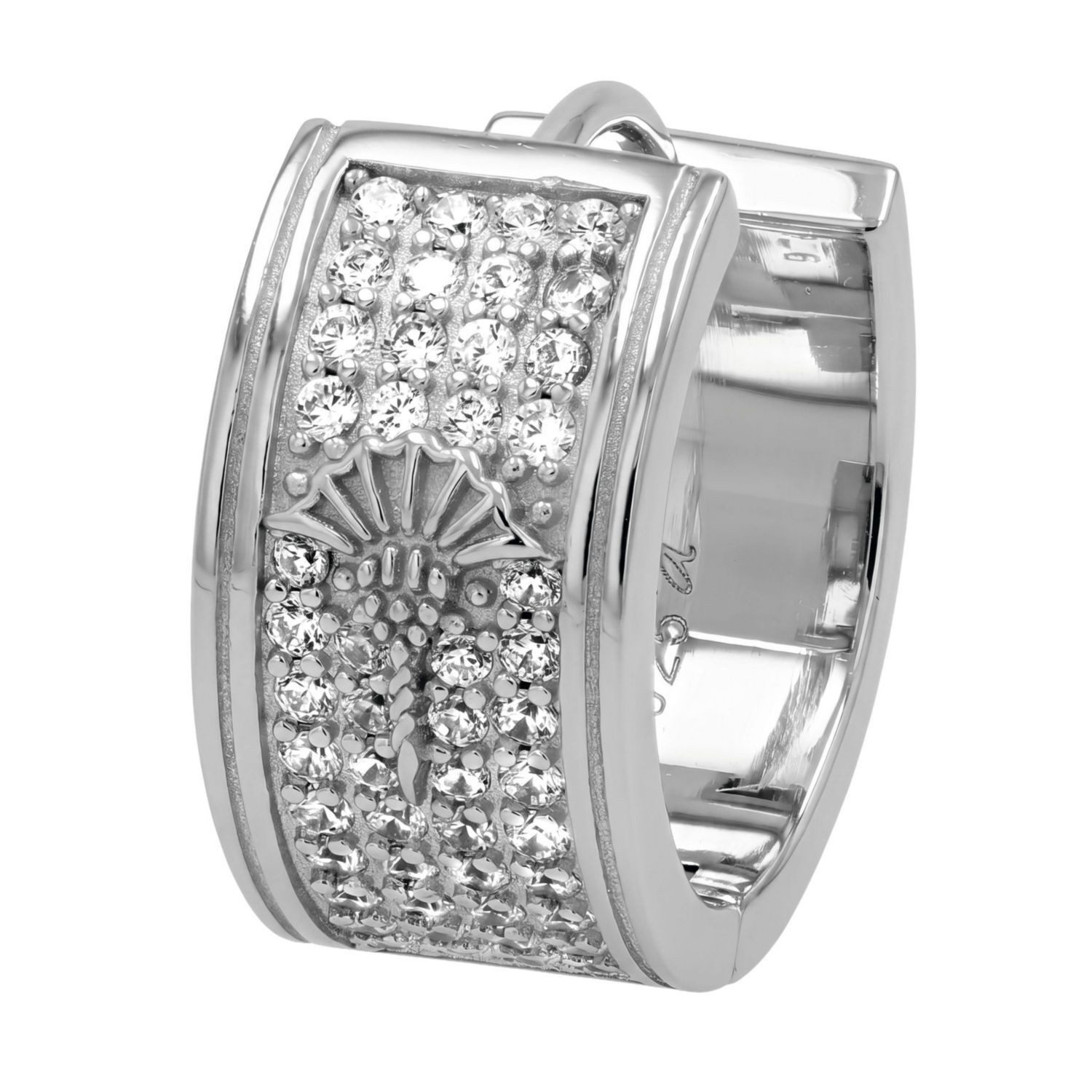 JOOP! Paar Creolen JOOP! Creolen für Damen, Silber 925, Zirkonia (Creole, 2-tlg)
