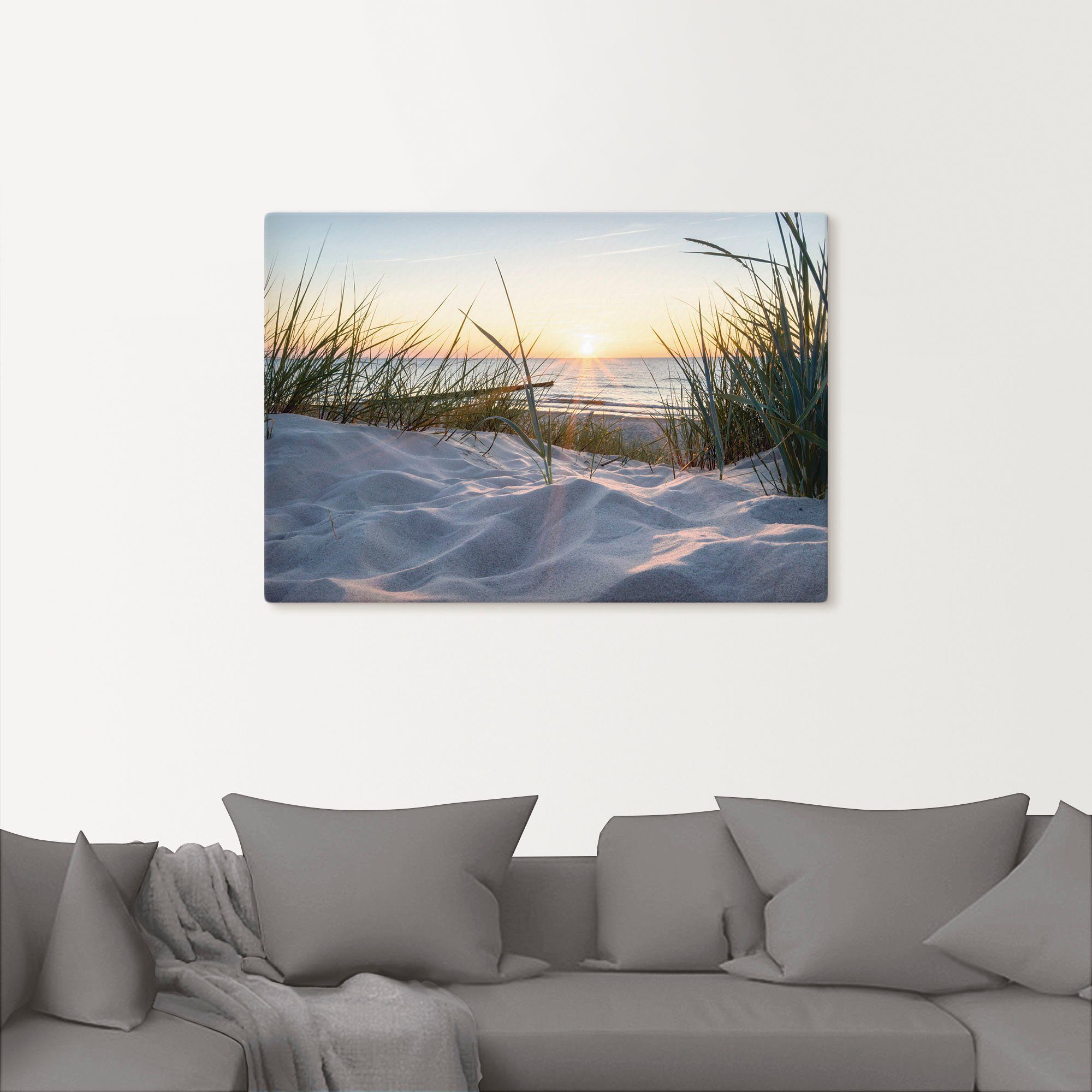 Artland Wandbild "Ostseestrand" Strand 1 Stk. tlg. als Alubild, Outdoorbild günstig online kaufen