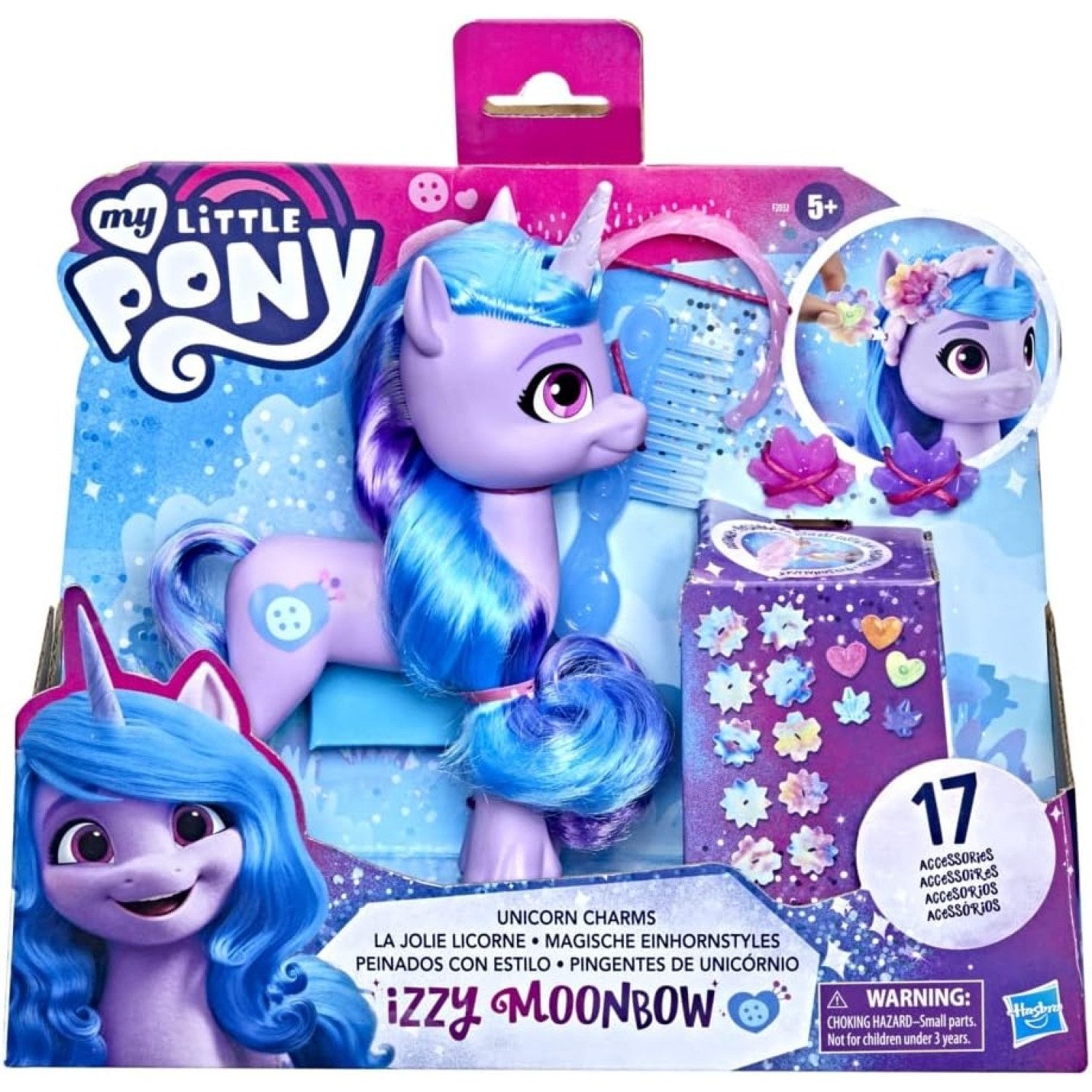 Hasbro Anziehpuppe My Little Pony Pferd Figur Magische Einhornstyles Izzy Moonbow