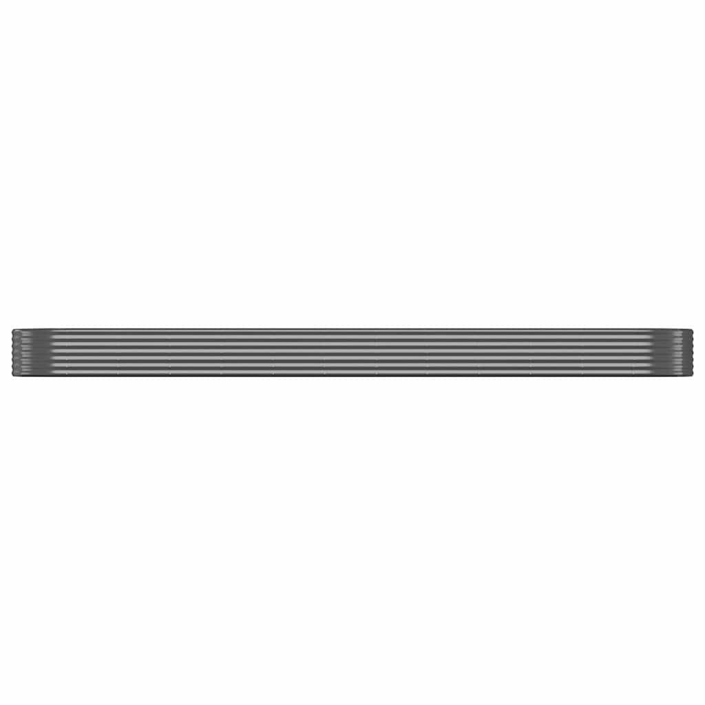 vidaXL Hochbeet Hochbeet Verzinkter Stahl 507x100x36 cm Anthrazit (1 St)