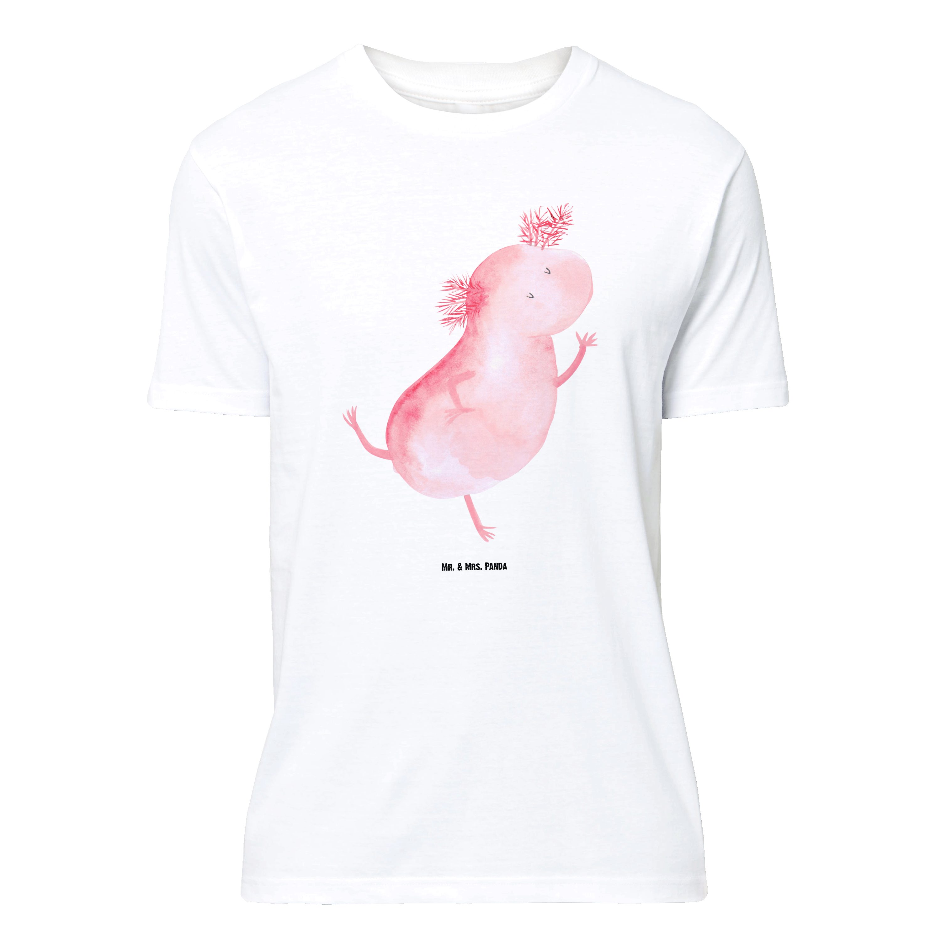 Mr. & Mrs. Panda TShirt Axolotl Tanzen, Nachthemd, Damen, Frauen