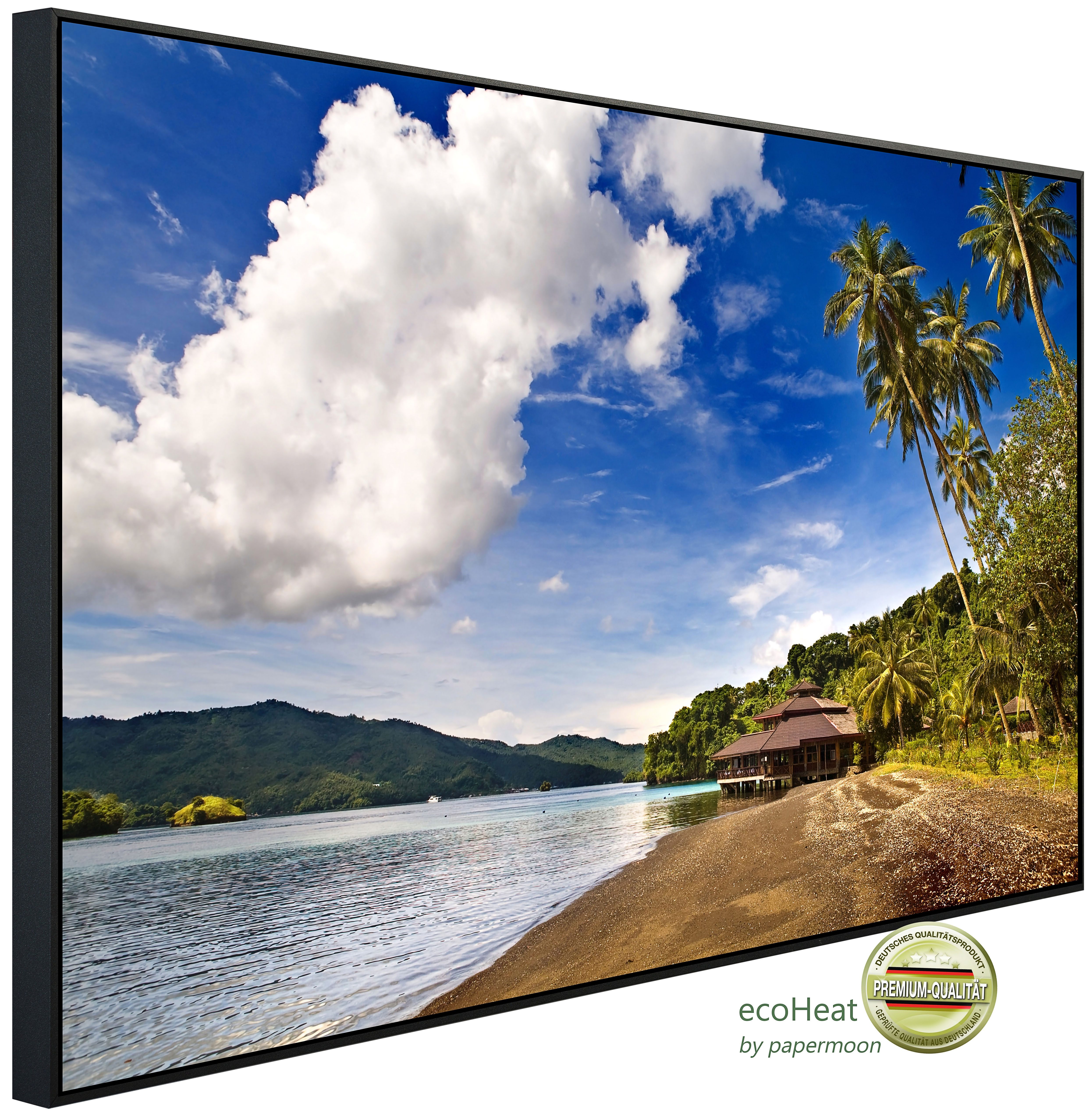 Papermoon Infrarotheizung INFRAROT-BILD-HEIZUNG, Strand, TÜV-Rheinland/GS zertifiziert, angenehme Strahlungswärme