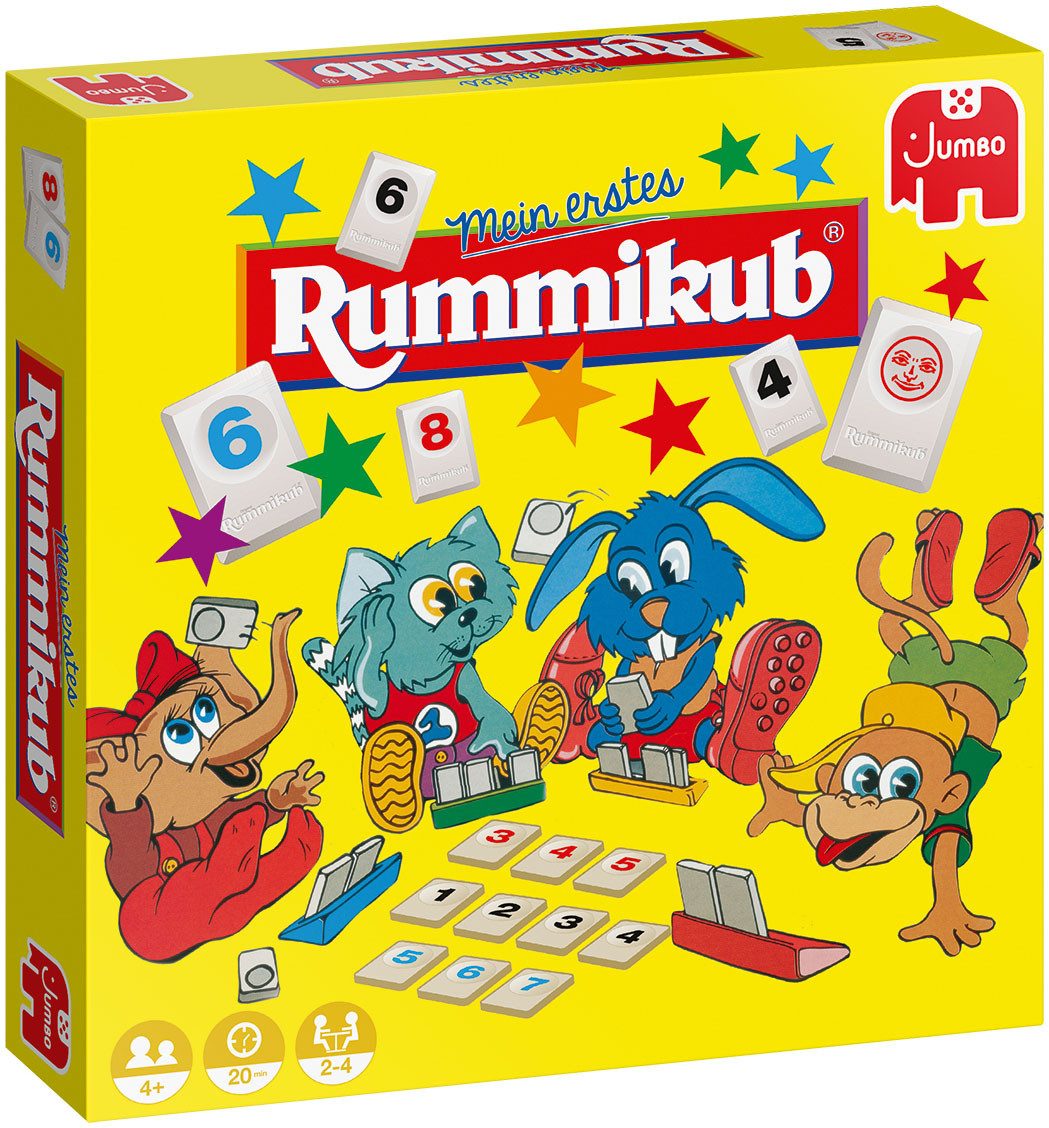 Jumbo Spiele Spiel Mein erstes Rummikub Junior, Kinderspiel