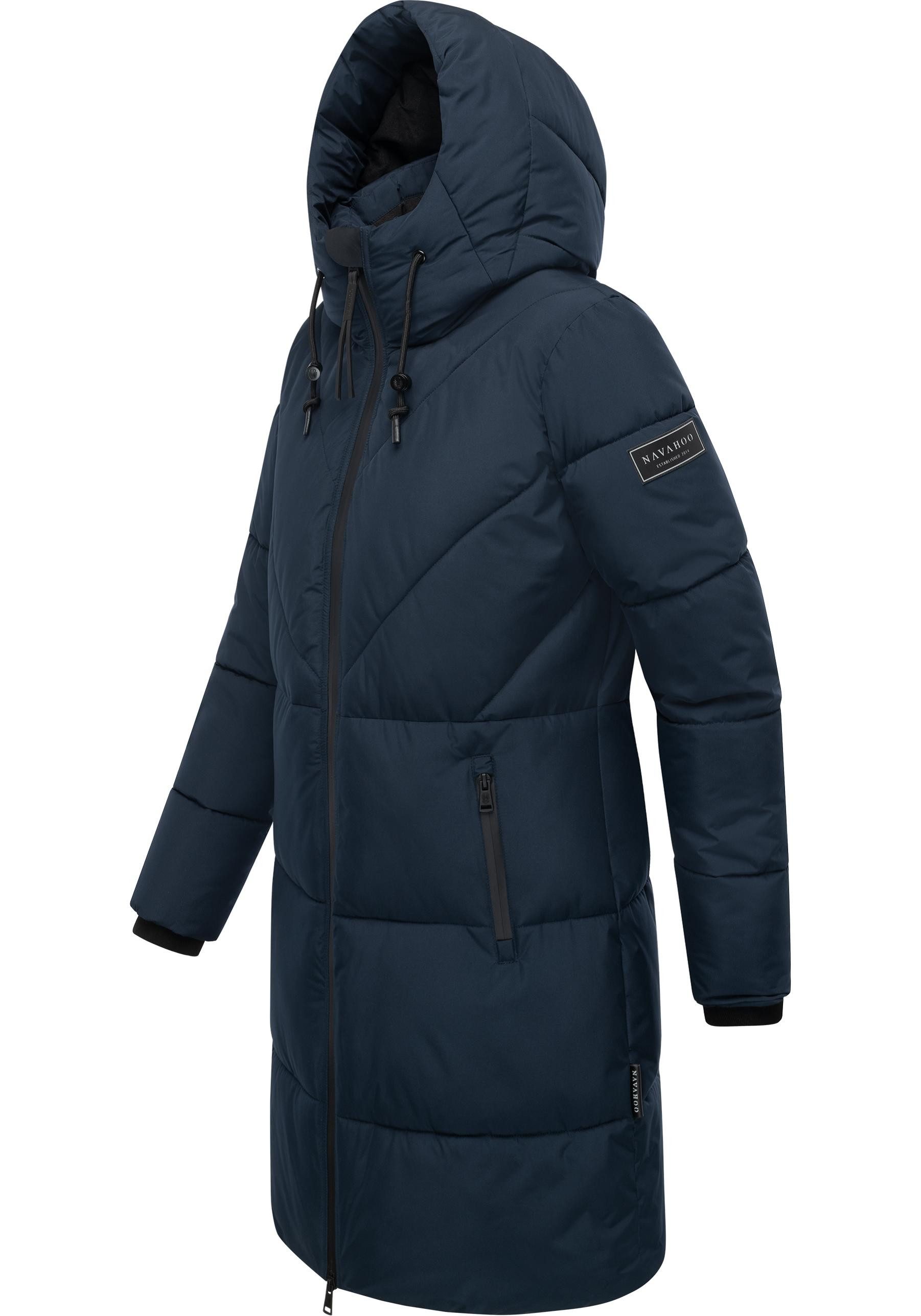 Navahoo Steppmantel Kältekuschel XIV Warmer Damen Wintermantel mit Fleece-g günstig online kaufen