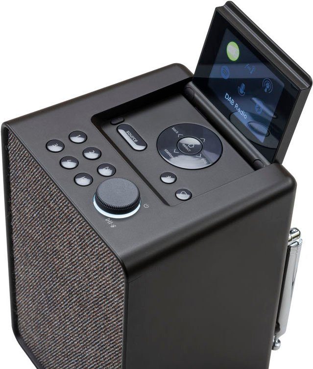 Pure Evoke Spot Digitalradio (DAB) Black 20 (Digitalradio Coffee mit Internetradio, (DAB), W) RDS, UKW