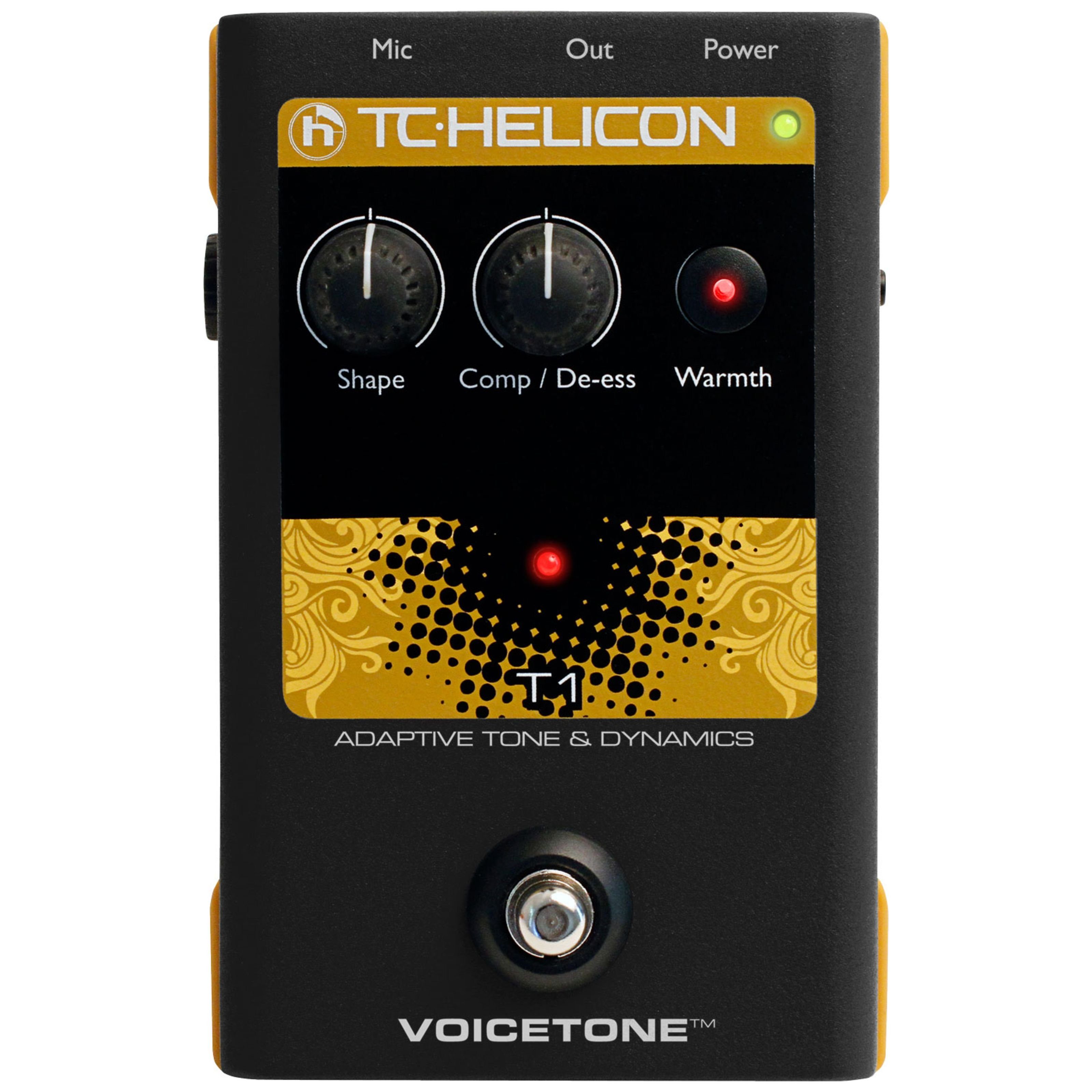 TC-Helicon Audio-Wandler, (VoiceTone T1 adapt. Tone and Dynamics Pedal, Studio Hardware, Effektgeräte), VoiceTone T1 - Effektgerät