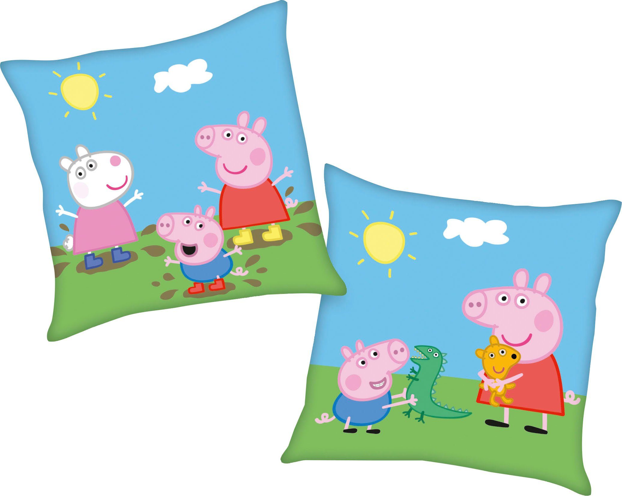 Peppa Pig Dekokissen Peppa Pig, mit tollem Peppa Pig Motiv günstig online kaufen